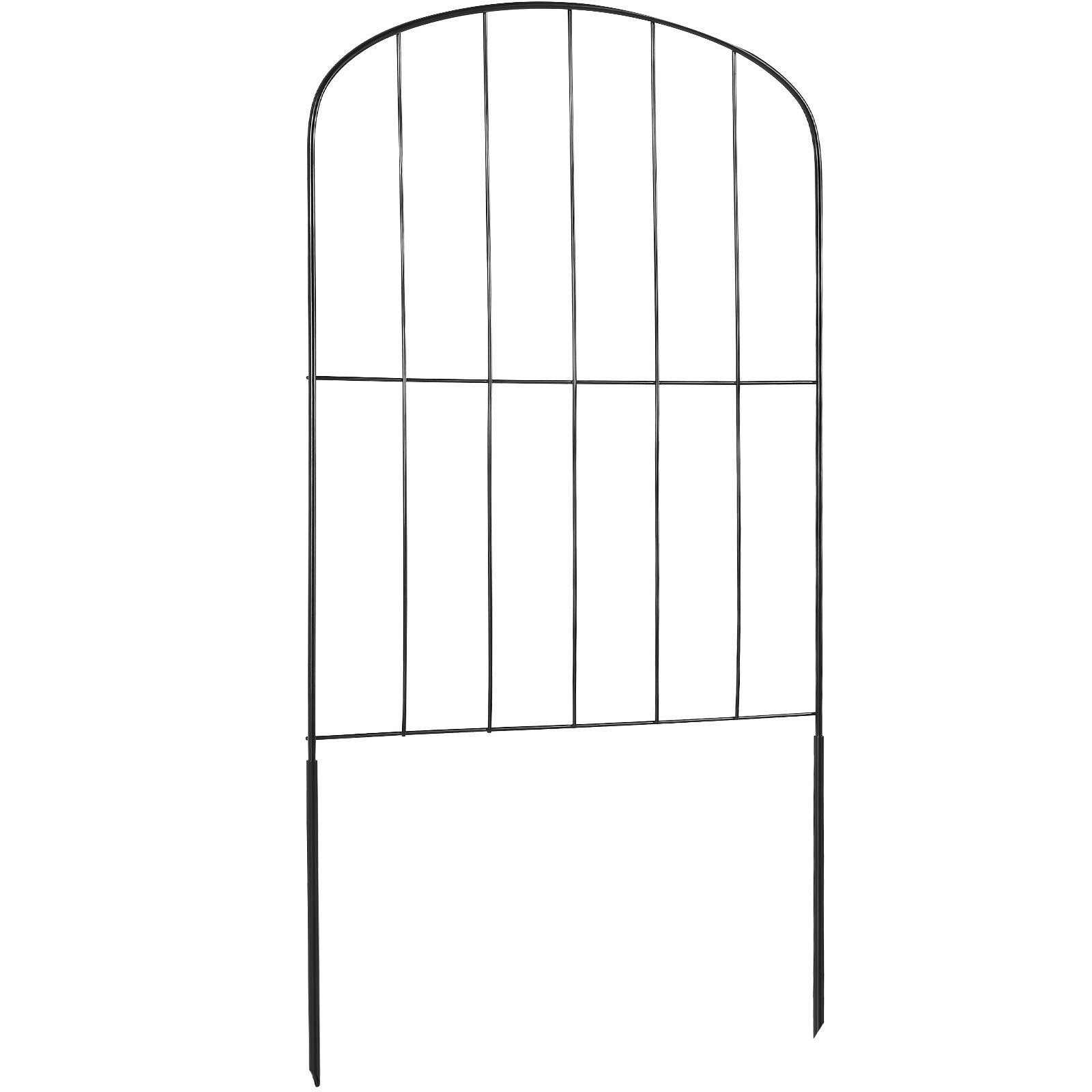 24" x 30ft Durable Metal Garden Fence, Animal Barrier with Tight Spike Spacing, Decorative Outdoor Dog Fencing for Yard & Patio, 28 Panels