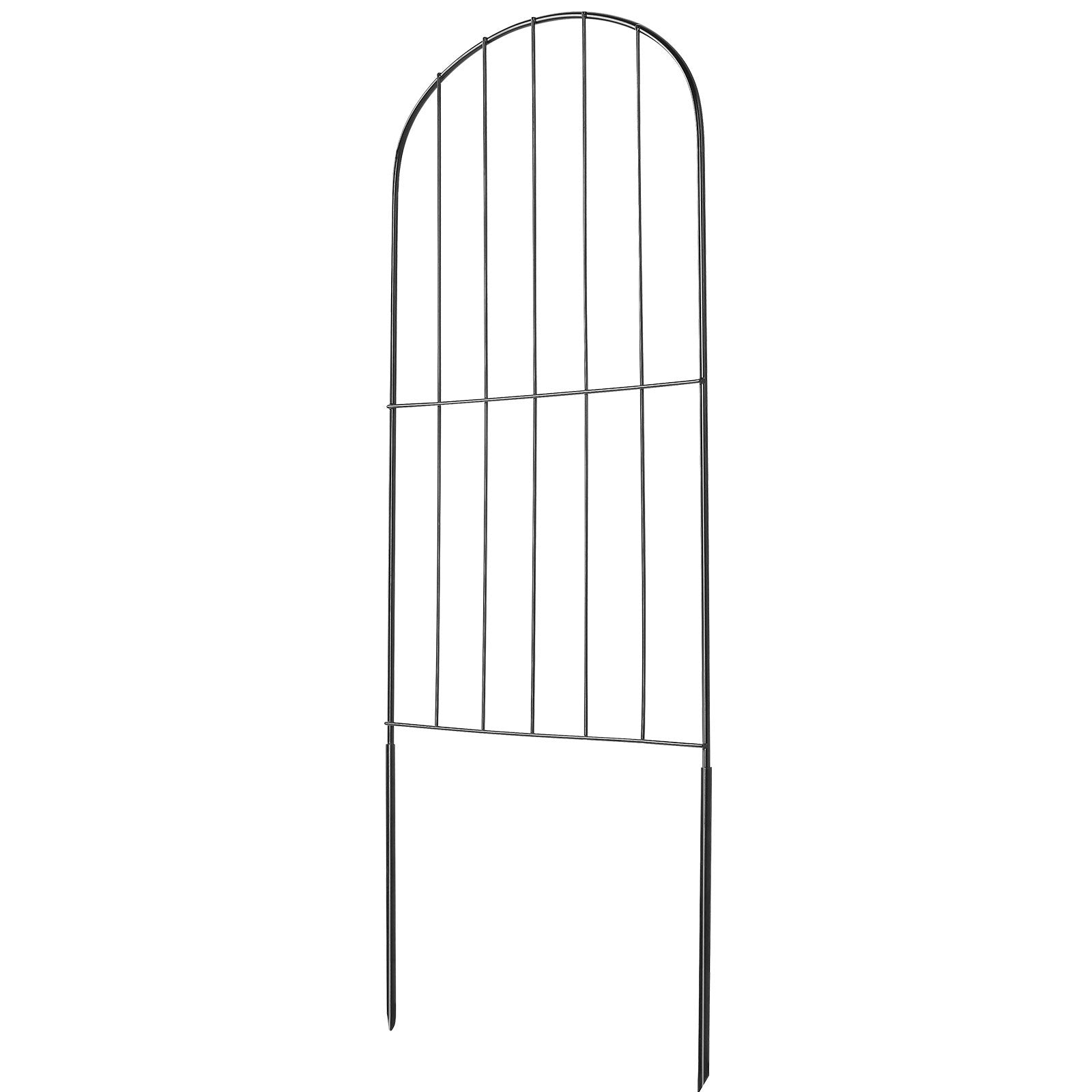 24" x 30ft Durable Metal Garden Fence, Animal Barrier with Tight Spike Spacing, Decorative Outdoor Dog Fencing for Yard & Patio, 28 Panels