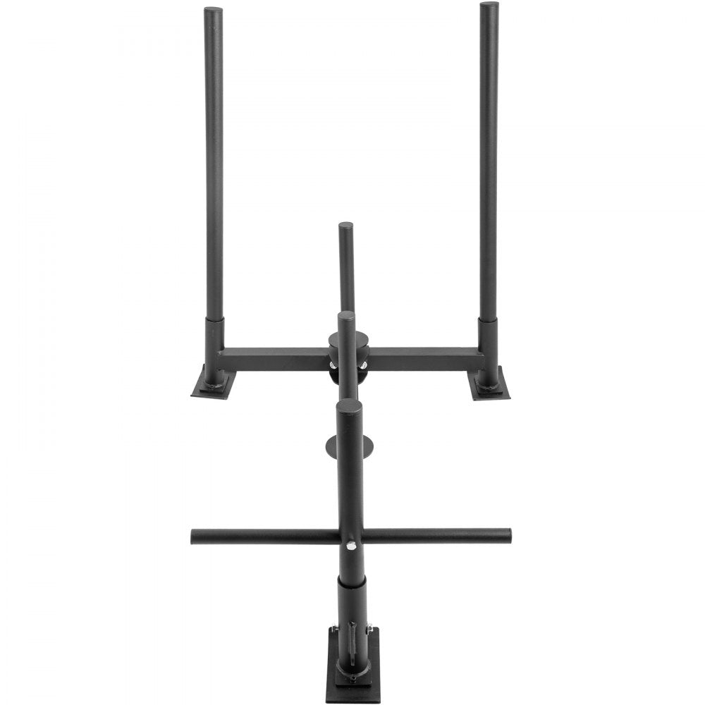 Heavy-Duty Black Fitness Sled for Speed and Athletic Training, 44x30.5x36 Inches, Durable Iron Construction with Powder Coat Finish