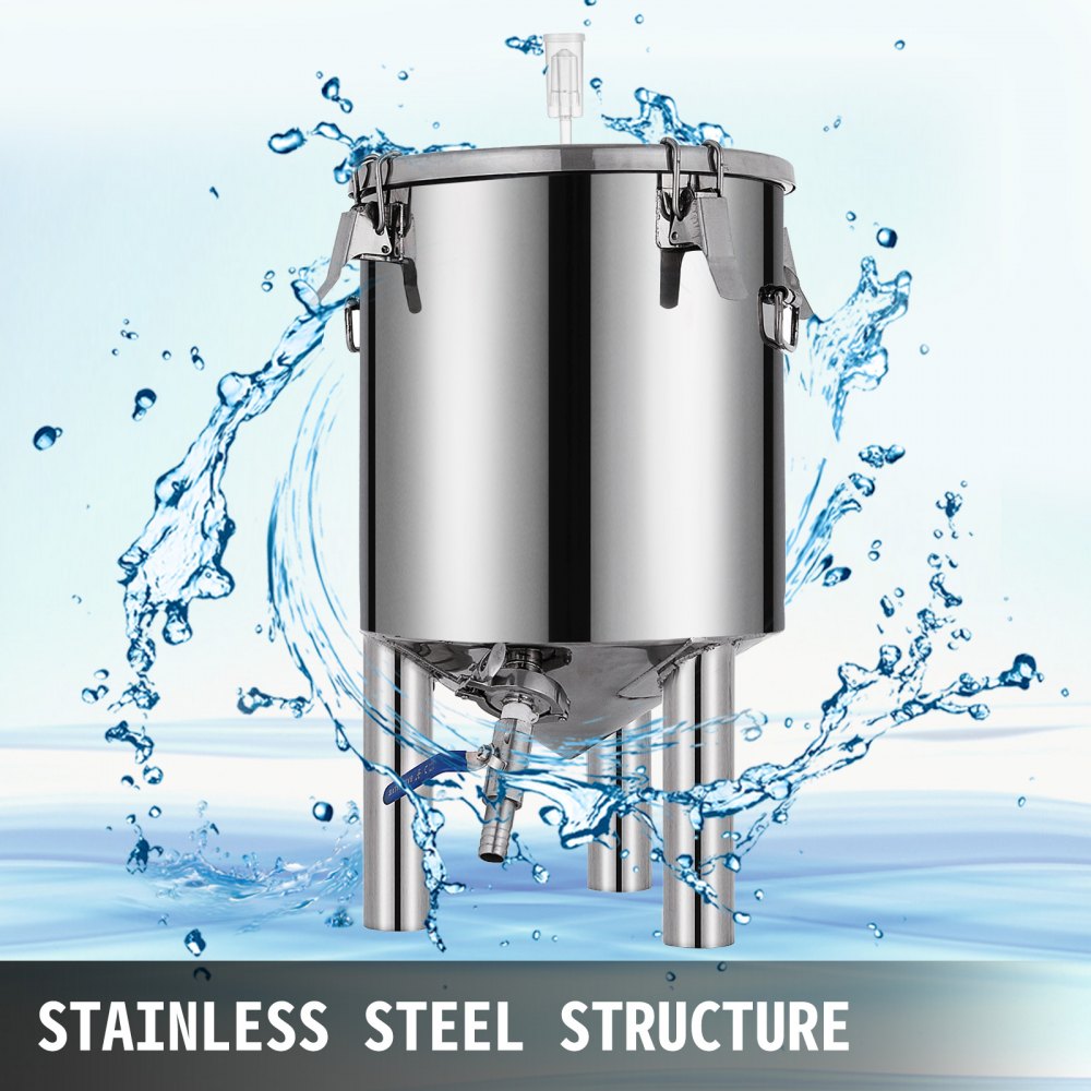 Stainless Steel 7 Gallon Conical Base Fermenter for Home Brewing Enthusiasts