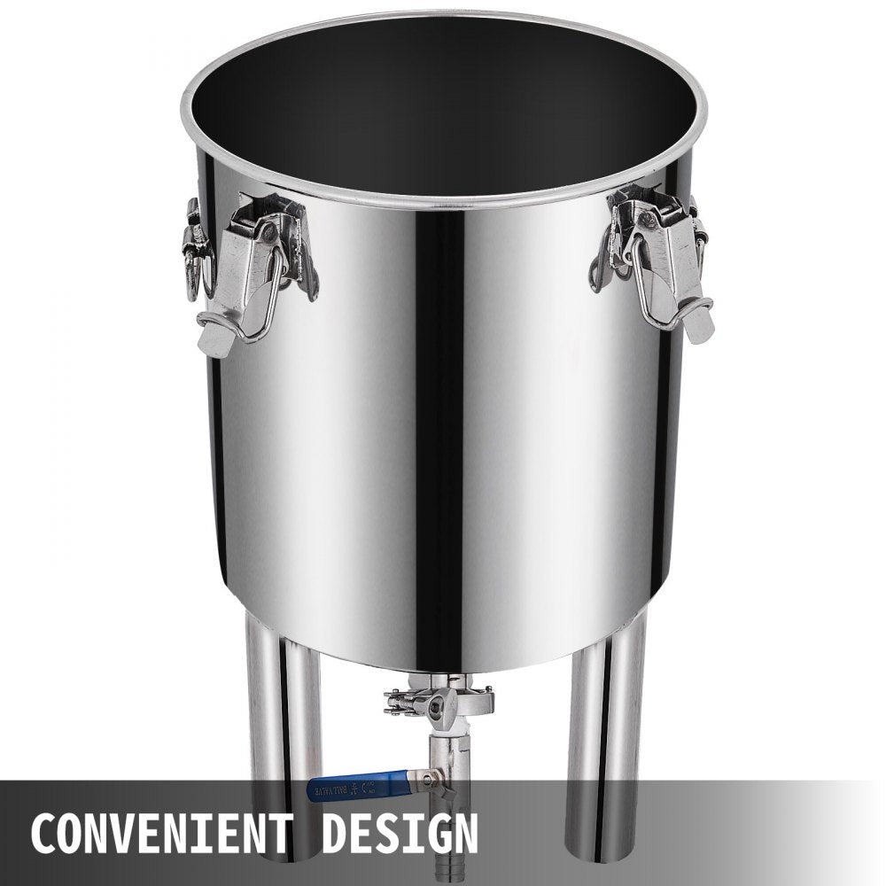 Stainless Steel 7 Gallon Conical Base Fermenter for Home Brewing Enthusiasts