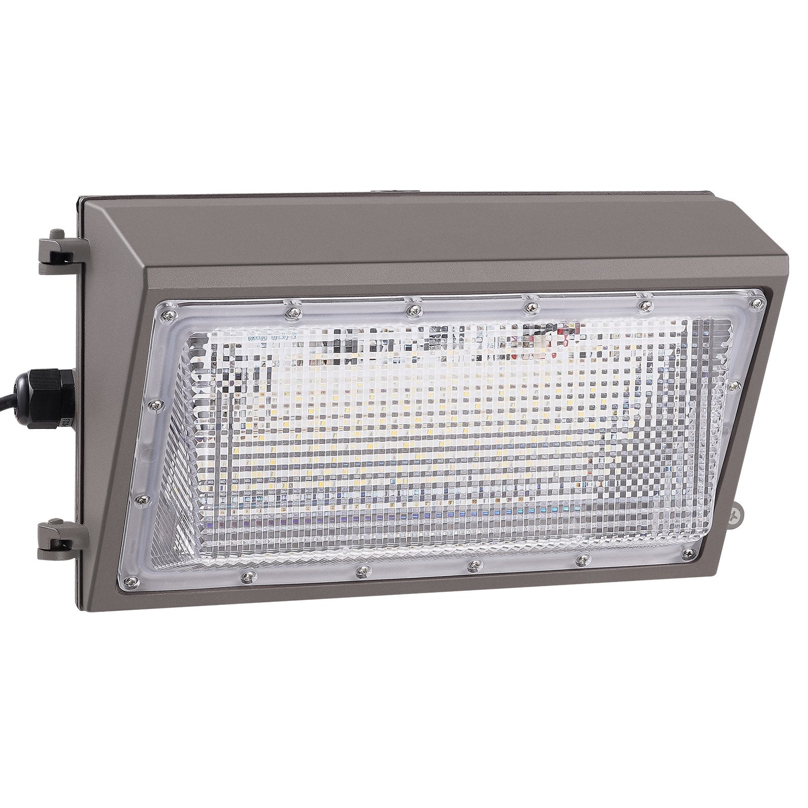 4-Pack 100W LED Wall Pack Lights, 10800LM Brightness, 5000K Daylight, IP65 Waterproof Outdoor Security Lighting for Garages & Yards, Energy-Saving with Intelligent Light Sensing, Durable 180 LED Beads, Versatile Installation, Motion-Sensing Technology