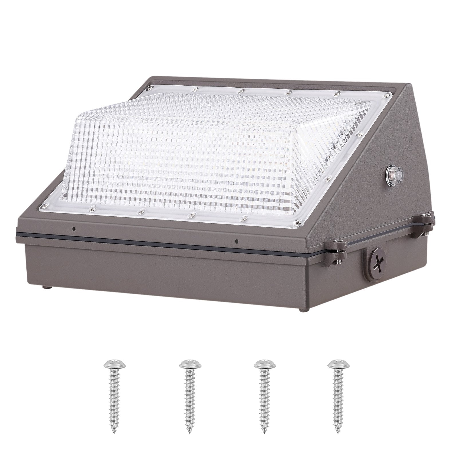 4-Pack 100W LED Wall Pack Lights, 10800LM Brightness, 5000K Daylight, IP65 Waterproof Outdoor Security Lighting for Garages & Yards, Energy-Saving with Intelligent Light Sensing, Durable 180 LED Beads, Versatile Installation, Motion-Sensing Technology