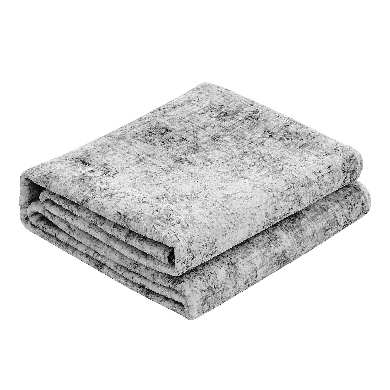 Large Bohemian Area Rug 9x12 ft - Washable, Non-Slip, Tear-Resistant, Soft Faux Cashmere for Bedroom, Living Room, Kids Room, Office, Gray Mat
