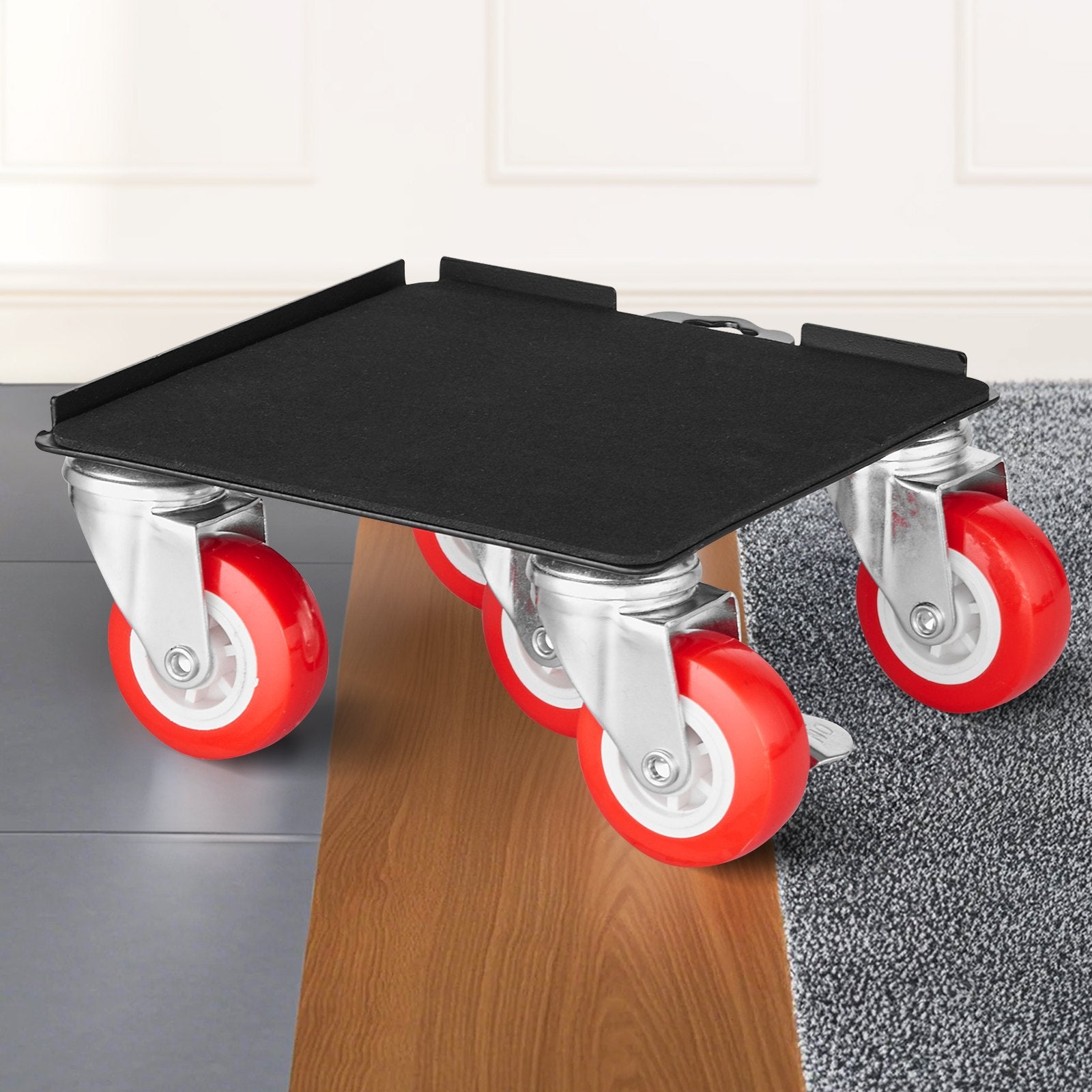 Heavy Duty Furniture Dolly Set - 3474 lbs Capacity, 360° Swivel Wheels, Carbon Steel, Ideal for Moving Appliances, Sofa, Fridge, Washer