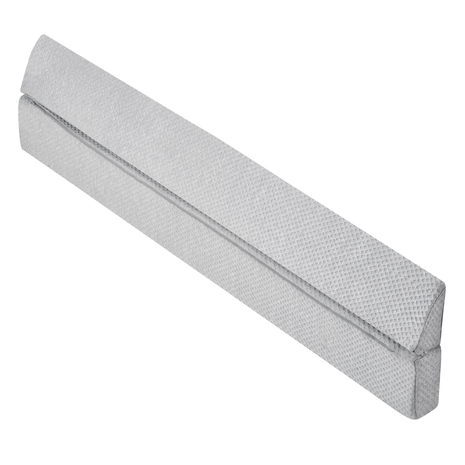 Queen Size Foam Bed Wedge Pillow for Headboard Gap Filler - 60"x6"x6" Anti-Slip, Versatile Flip-Over Mattress Wedge for Backrest & Sleeping Comfort