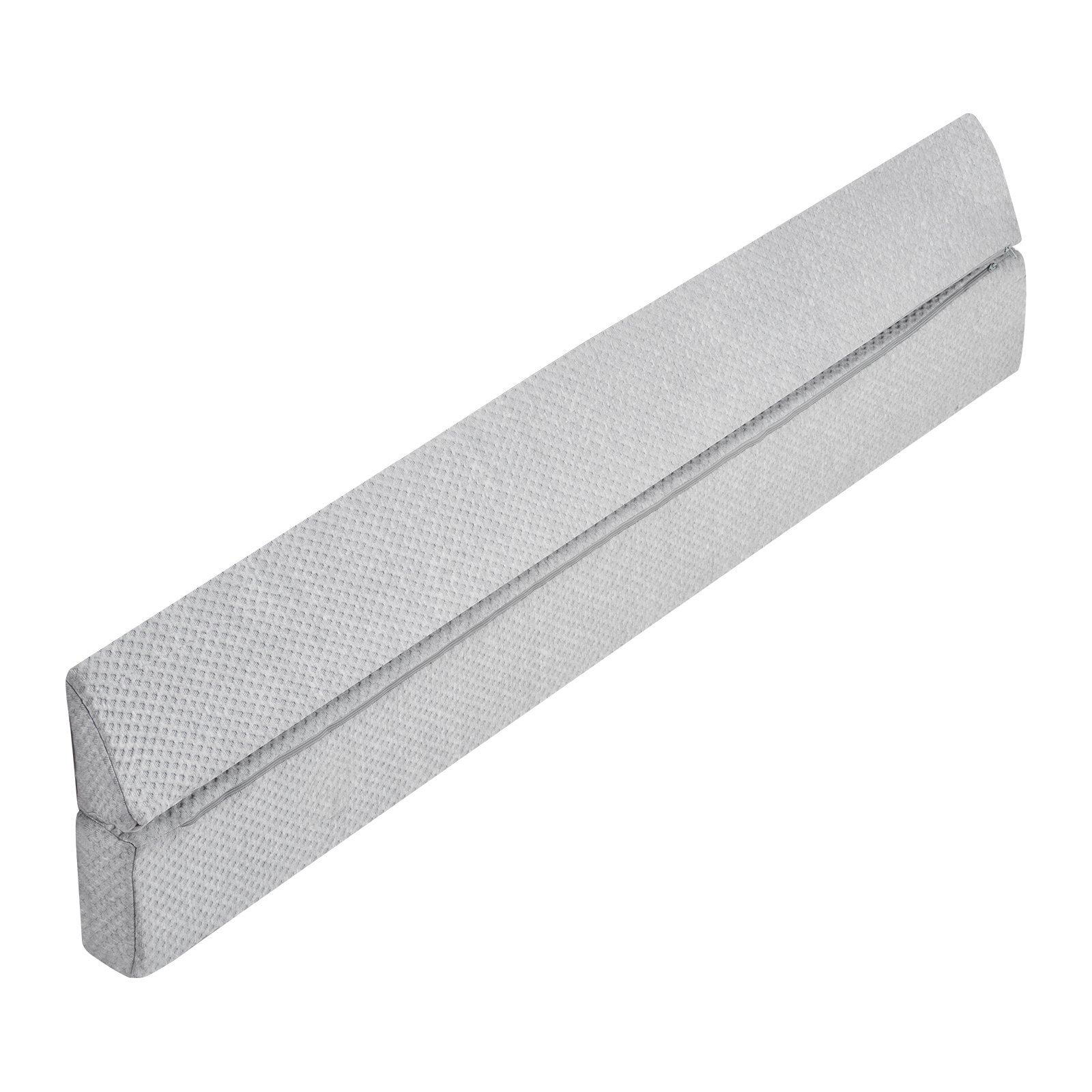 Queen Size Foam Bed Wedge Pillow for Headboard Gap Filler - 60"x6"x6" Anti-Slip, Versatile Flip-Over Mattress Wedge for Backrest & Sleeping Comfort