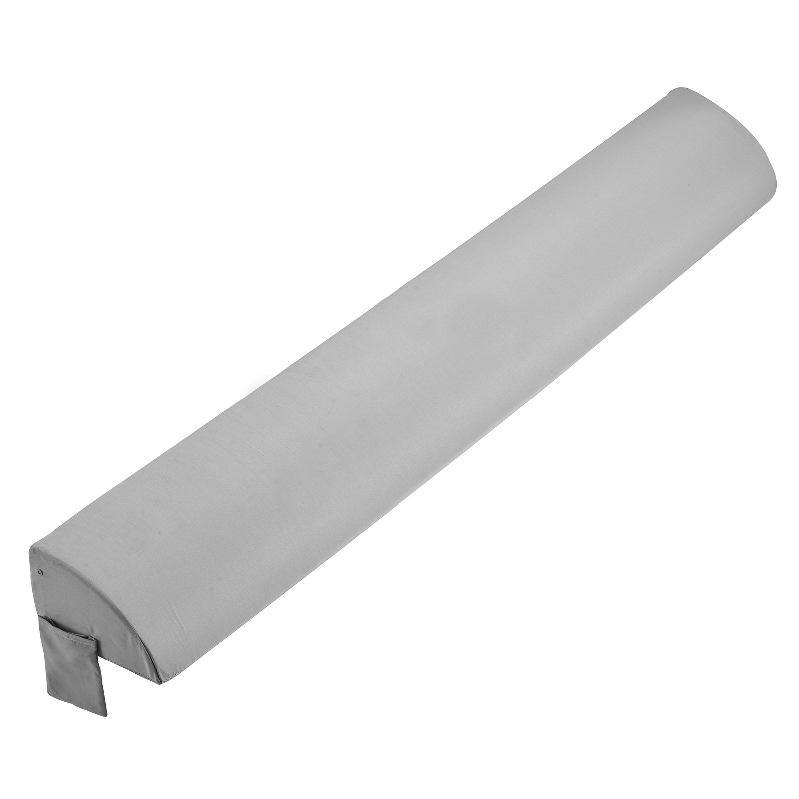 King Size Headboard Wedge Pillow with Side Pocket - 72"x10"x6" Mattress Gap Filler, Anti-Slip Design, Easy Clean, Gray