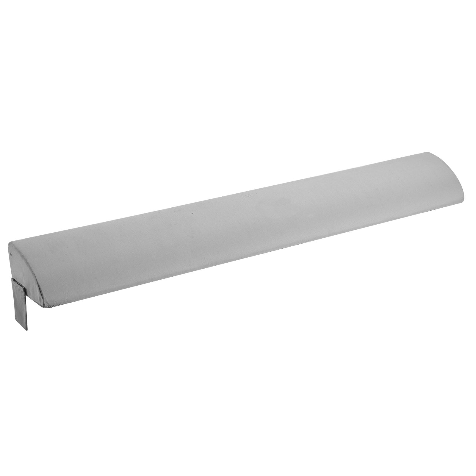 King Size Bed Wedge Pillow with Side Pocket - 76"x8"x6" Gap Filler for Headboard, 25D Foam Support, Anti-Slip, Easy to Clean, Gray