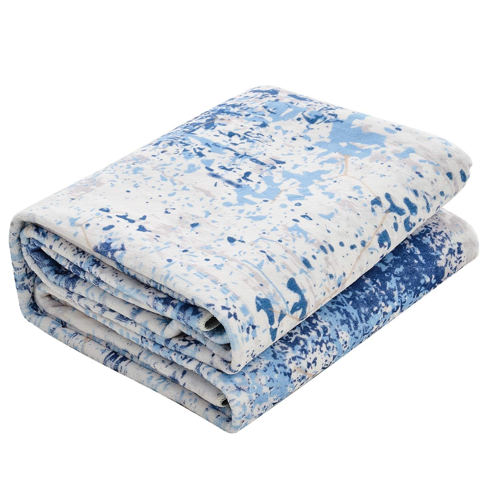 Large 5x7 ft Washable Blue Area Rug - Soft, Non-Slip, Tear-Resistant Carpet for Bedroom, Living Room, Kids Room, Office, Pet & Child Friendly
