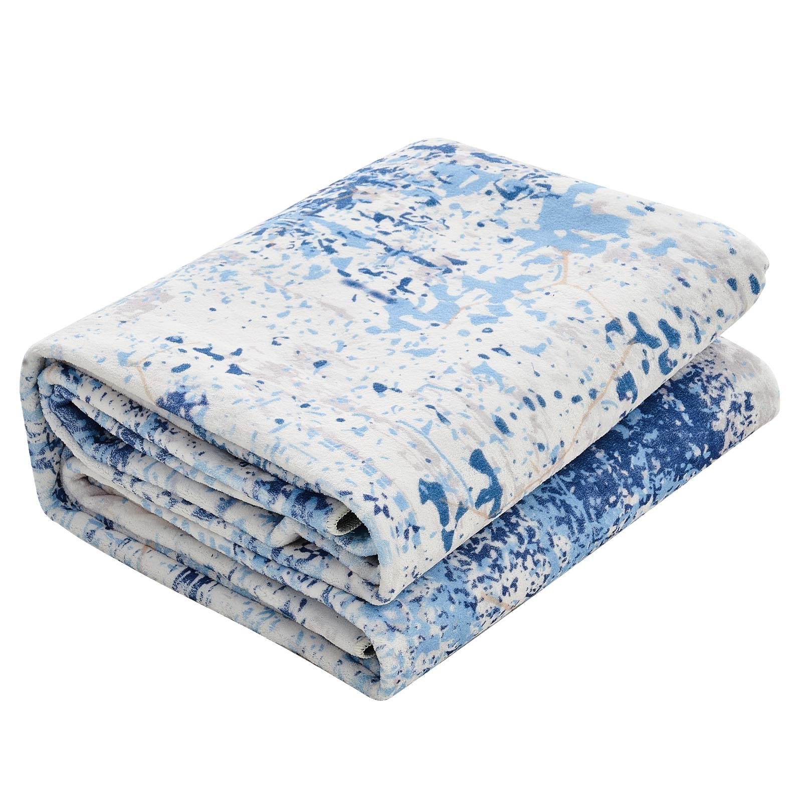 Large 5x7 ft Washable Blue Area Rug - Soft, Non-Slip, Tear-Resistant Carpet for Bedroom, Living Room, Kids Room, Office, Pet & Child Friendly