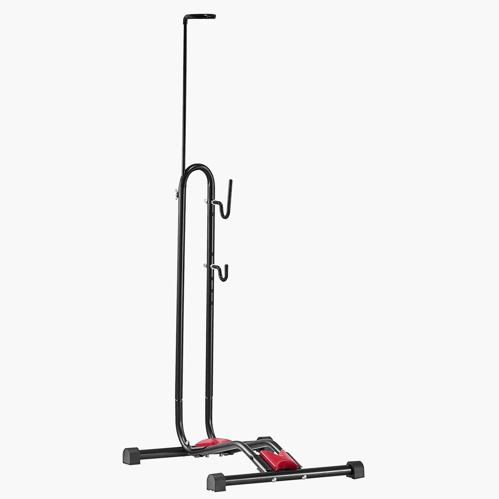 Versatile Bike Rack Stand for 16-27.5 Inch Bikes | Secure Floor Parking & Storage | Garage, Truck Bed, Indoor & Outdoor Use | Black Carbon Steel