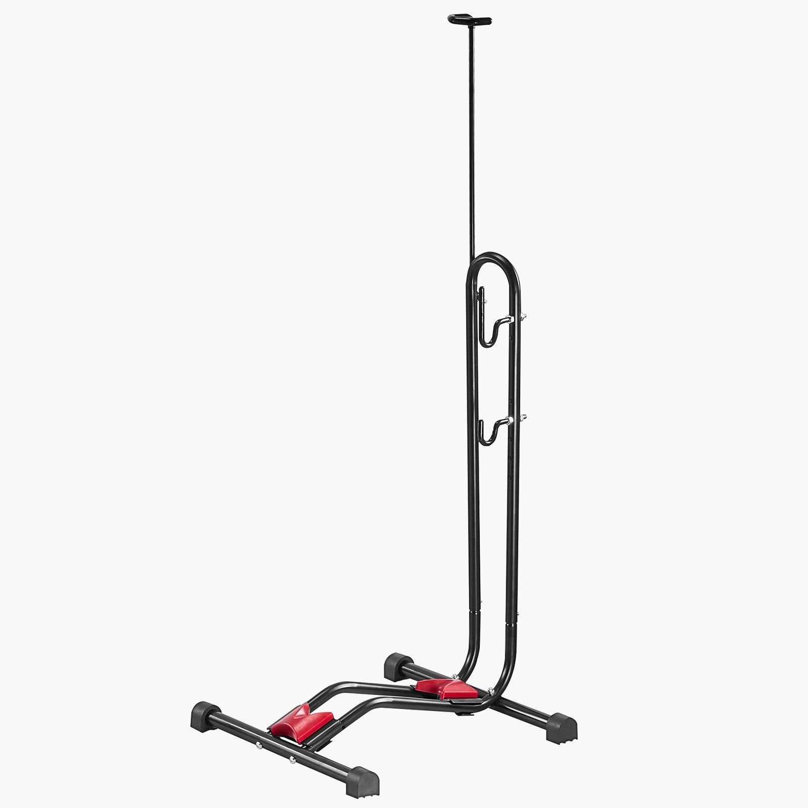 Versatile Bike Rack Stand for 16-27.5 Inch Bikes | Secure Floor Parking & Storage | Garage, Truck Bed, Indoor & Outdoor Use | Black Carbon Steel