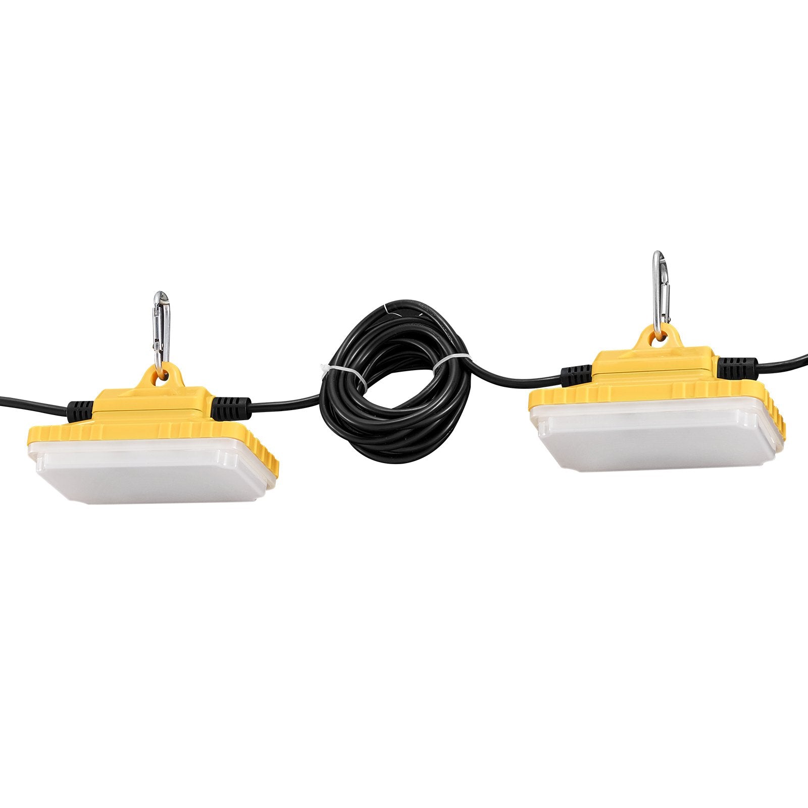 100FT String Work Lights, 150W 15000LM, 10 Bulbs, 5000-5500K, IP65 Waterproof, Ideal for Construction Sites, Indoor & Outdoor Temporary Lighting, ETL Certified, Easy Install with Hanging Hooks