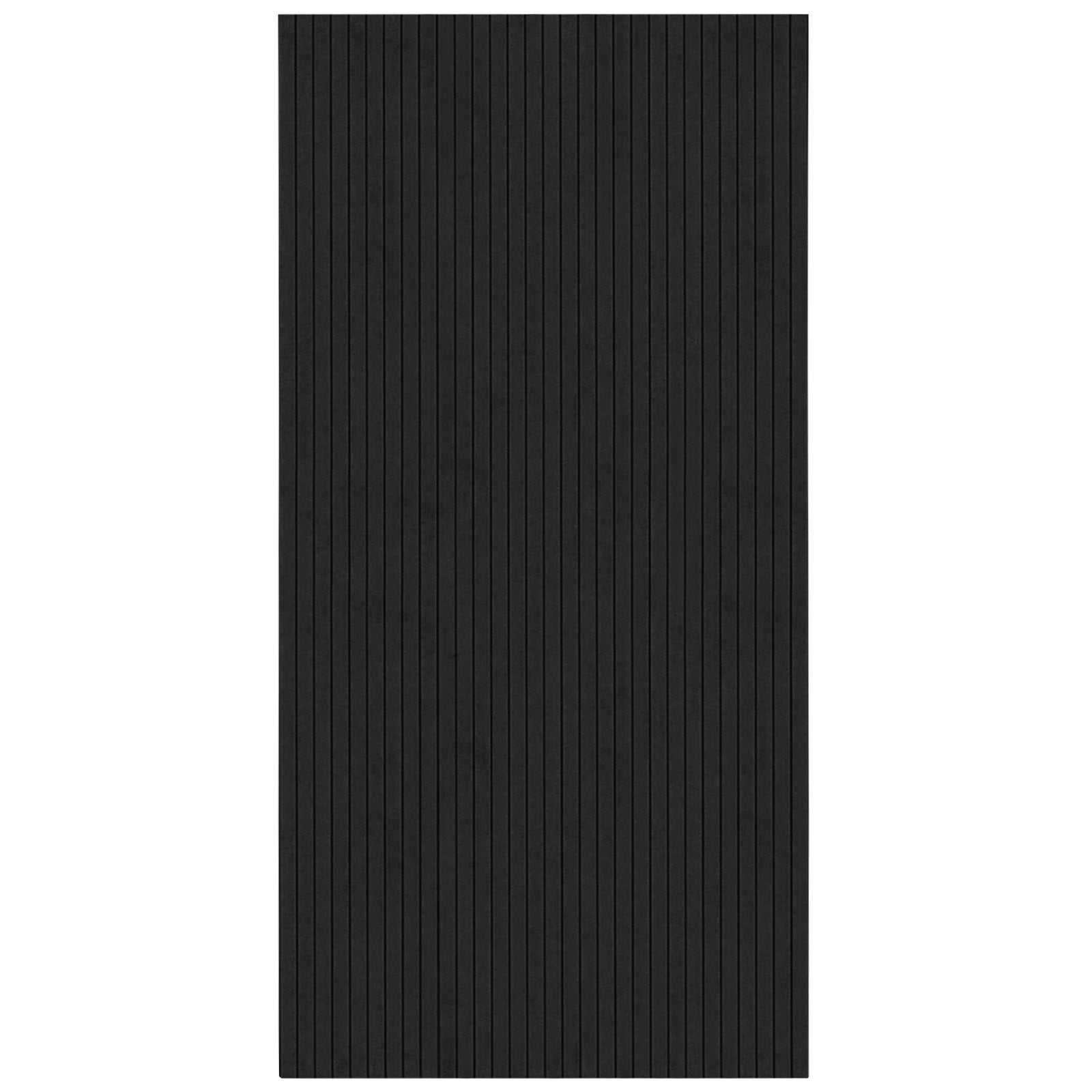 5-Pack Self-Adhesive Acoustic Wall Panels – High-Density Soundproof Foam for Home, Studio, Office & Theater – Black Polyester Fiber
