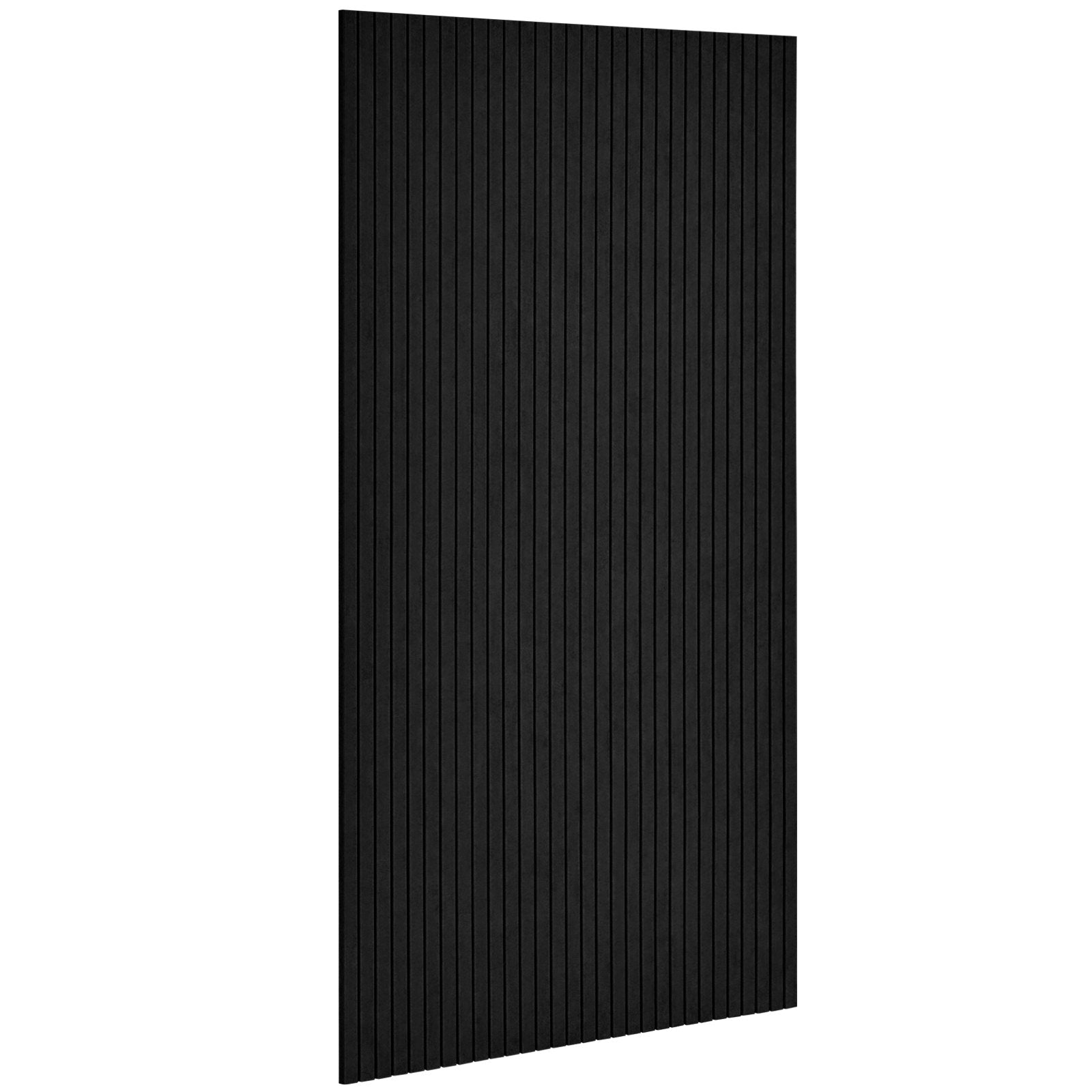 5-Pack Self-Adhesive Acoustic Wall Panels – High-Density Soundproof Foam for Home, Studio, Office & Theater – Black Polyester Fiber