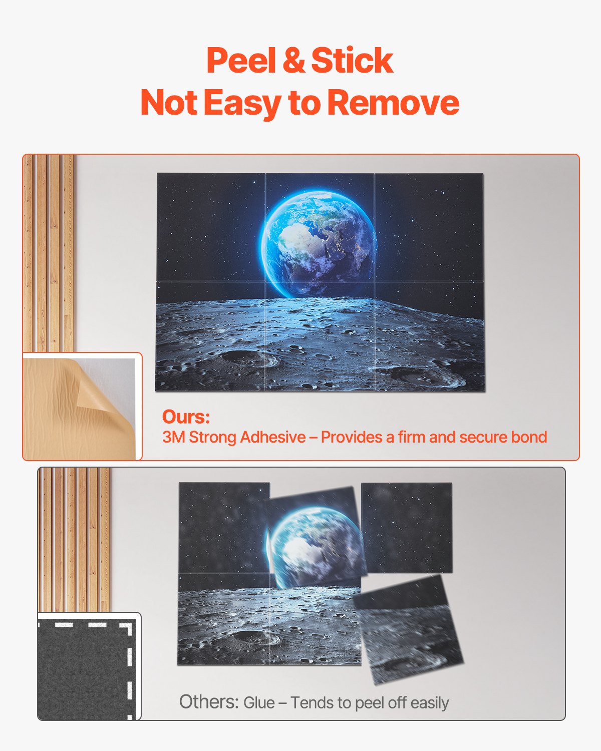 Acoustic Panels 6 Pack - Large Soundproof Wall Tiles 70.87"x47.24", Self-Adhesive Absorbing Boards for Home, Studio, Office, Theater, Gaming Room Decor
