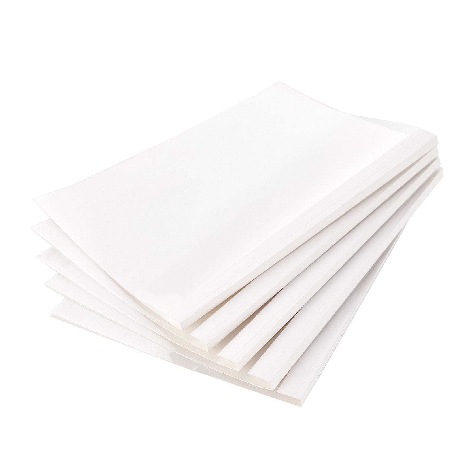 10 Pack Thermal Binding Covers with High-Transparency PVC Front, White Back, 5/16" Spine for 2-240 Sheets, Letter Size, Durable and Versatile
