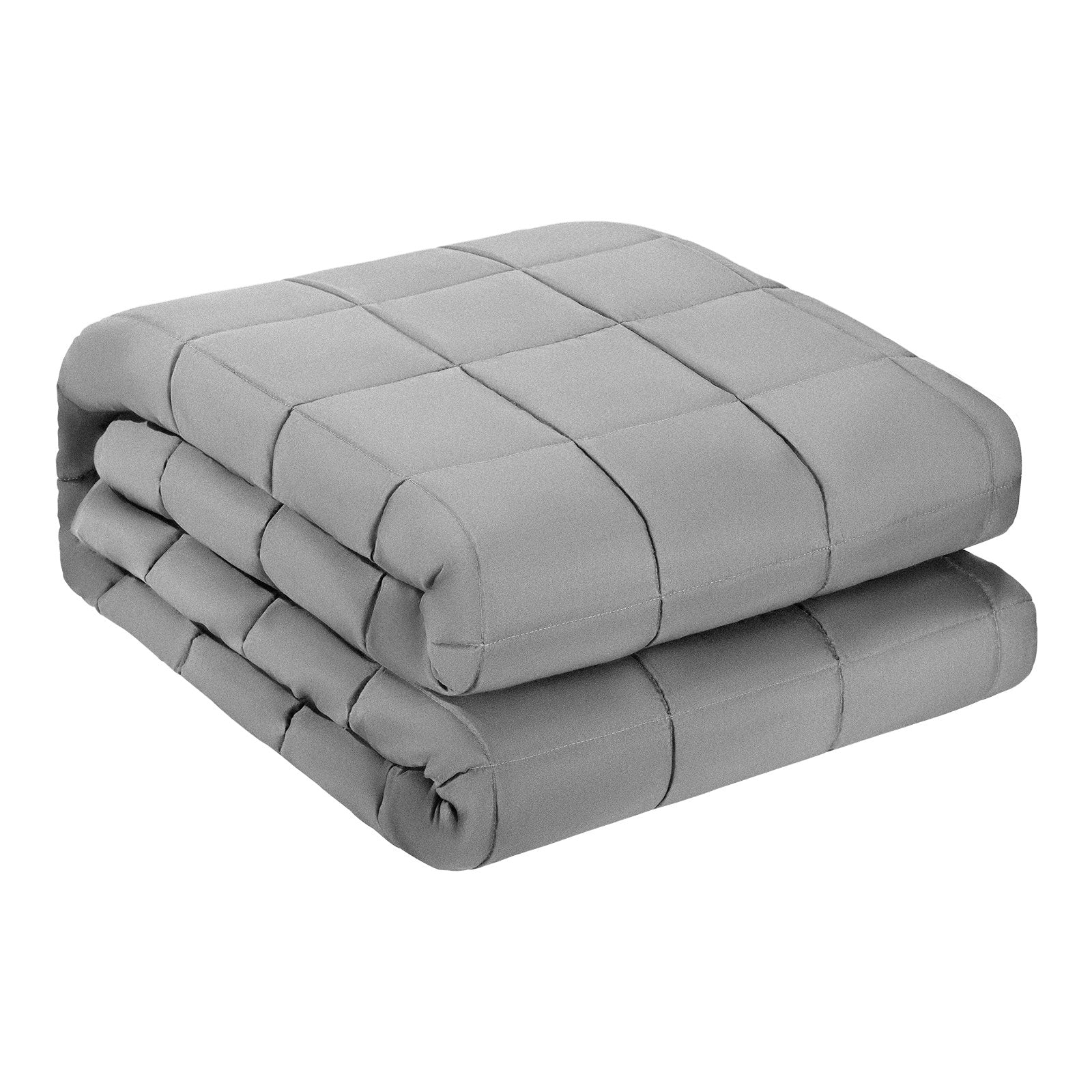 King Size 25 lbs Weighted Blanket for Adults 250-310 lbs, Cooling & Breathable with Glass Beads, Anxiety Relief & Better Sleep, Grey