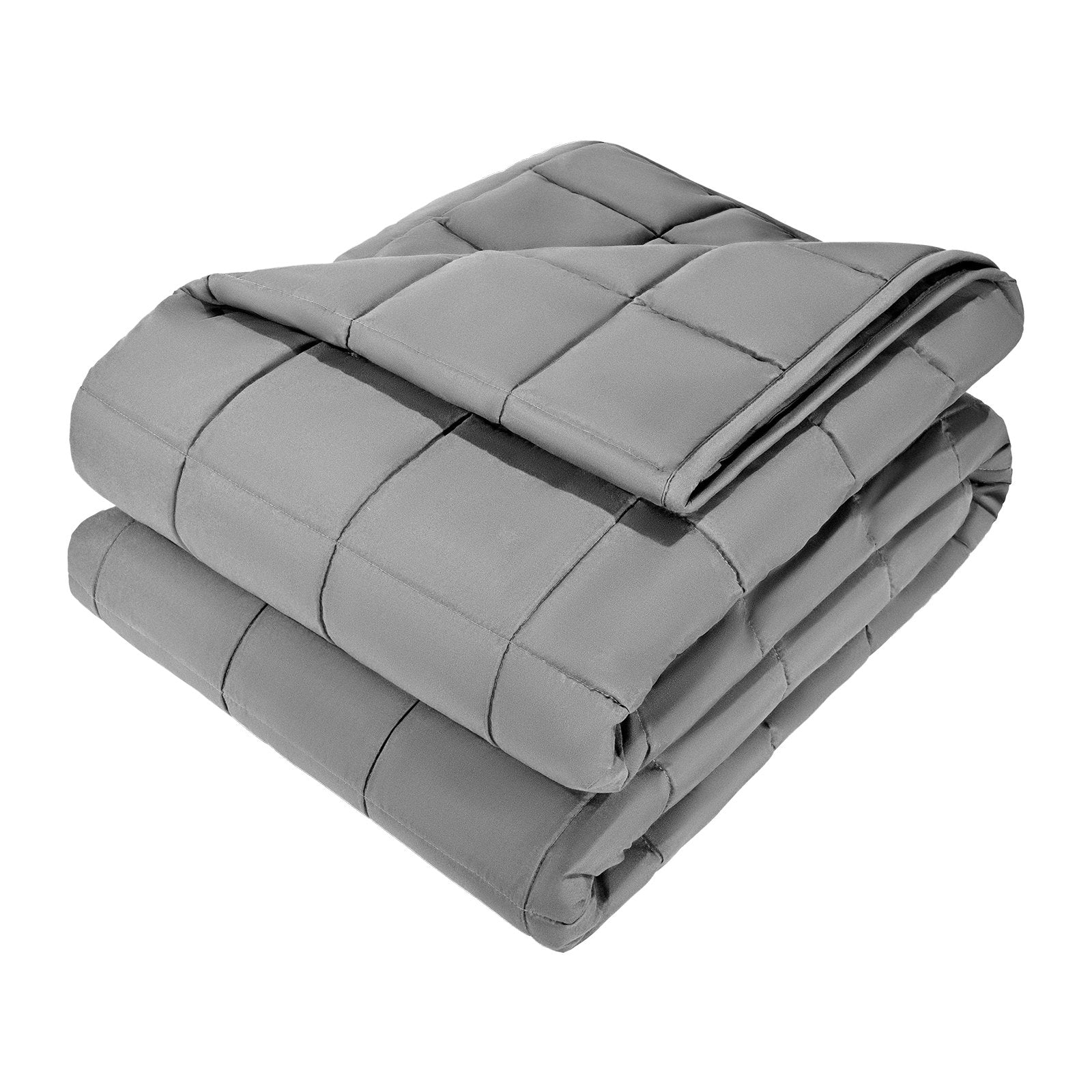 Premium 25 lb Weighted Blanket for Queen Size Bed - Cooling Breathable Heavy Blanket with Glass Beads for Anxiety Relief and Better Sleep, All-Season Use, Ideal for 250-310 lbs Adults, Ultimate Comfort in Grey