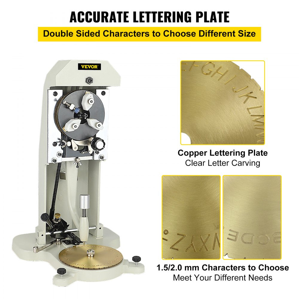 Jewelry Engraving Machine for Inside Ring with Standard Block Dial