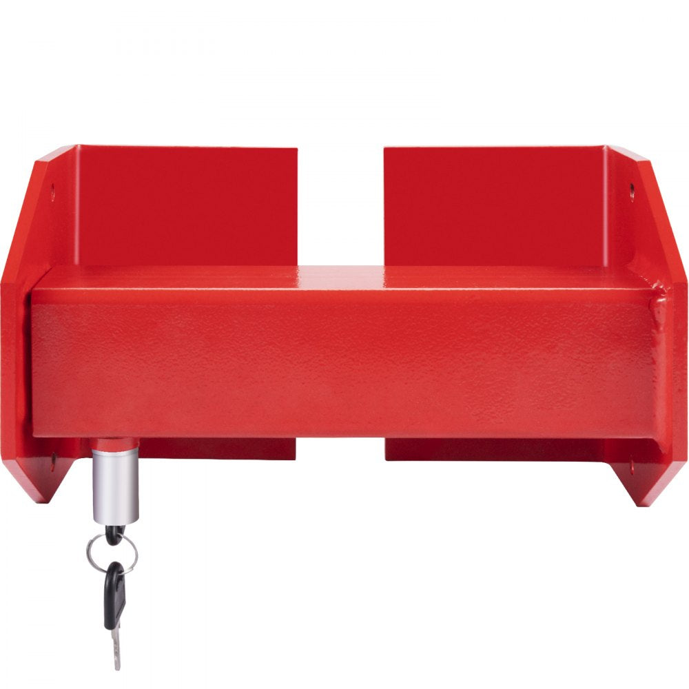 Adjustable Red Cargo Container and Semi Truck Door Lock with Keys and Spring Mechanism for Secure Shipping and Trailer Box Protection