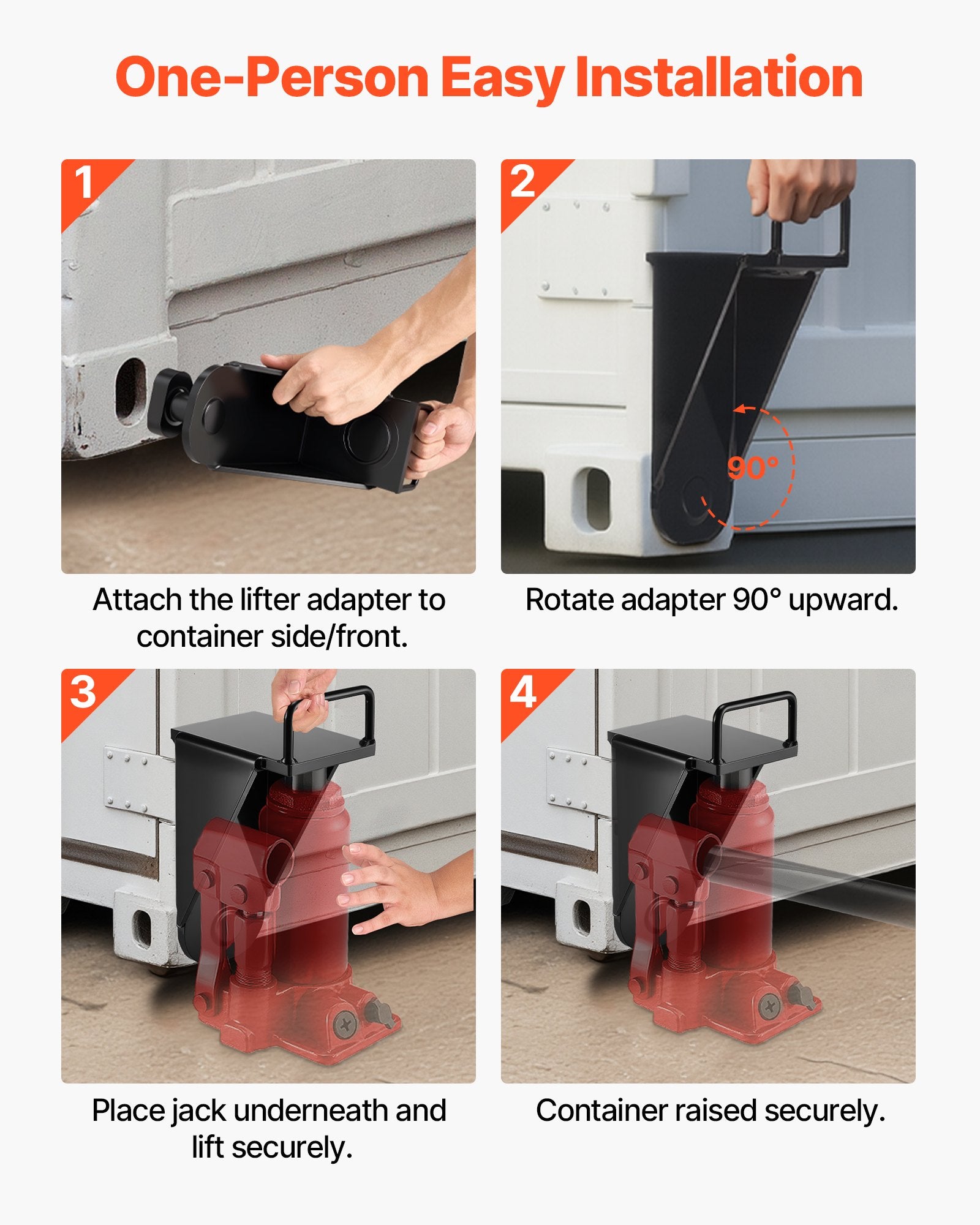 U-Shaped Handle Shipping Container Jack Lug, Heavy Duty & Weatherproof Storage Leveler for Logistics, Warehouse & Ground Clearance