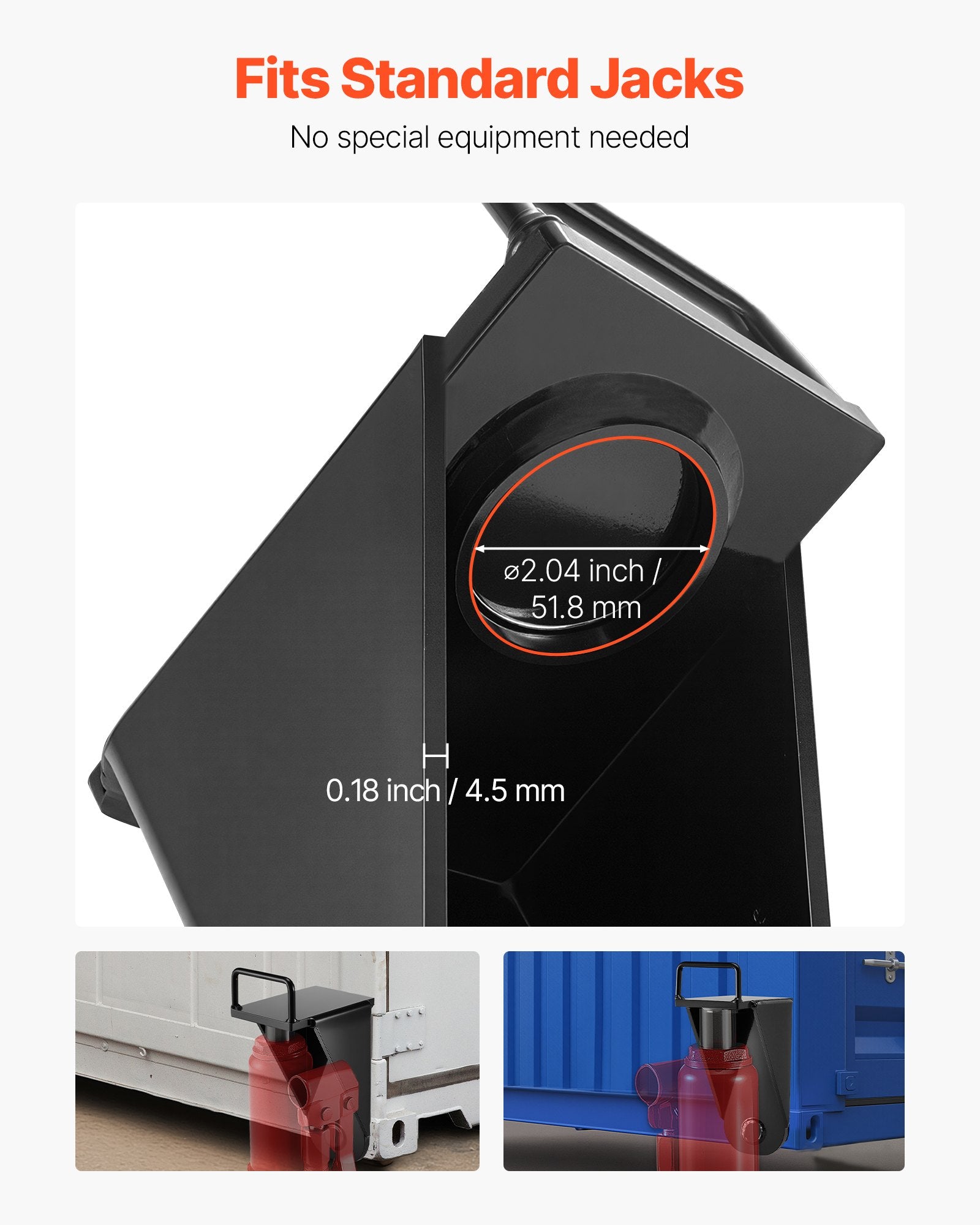 U-Shaped Handle Shipping Container Jack Lug, Heavy Duty & Weatherproof Storage Leveler for Logistics, Warehouse & Ground Clearance