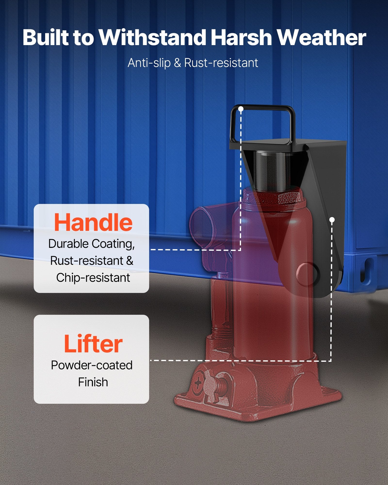 Heavy Duty Shipping Container Jack Lug 2-Pack with U-Shaped Handle - Durable, Rustproof Leveler for Logistics & Warehouse Management, Sun & Rain Resistant