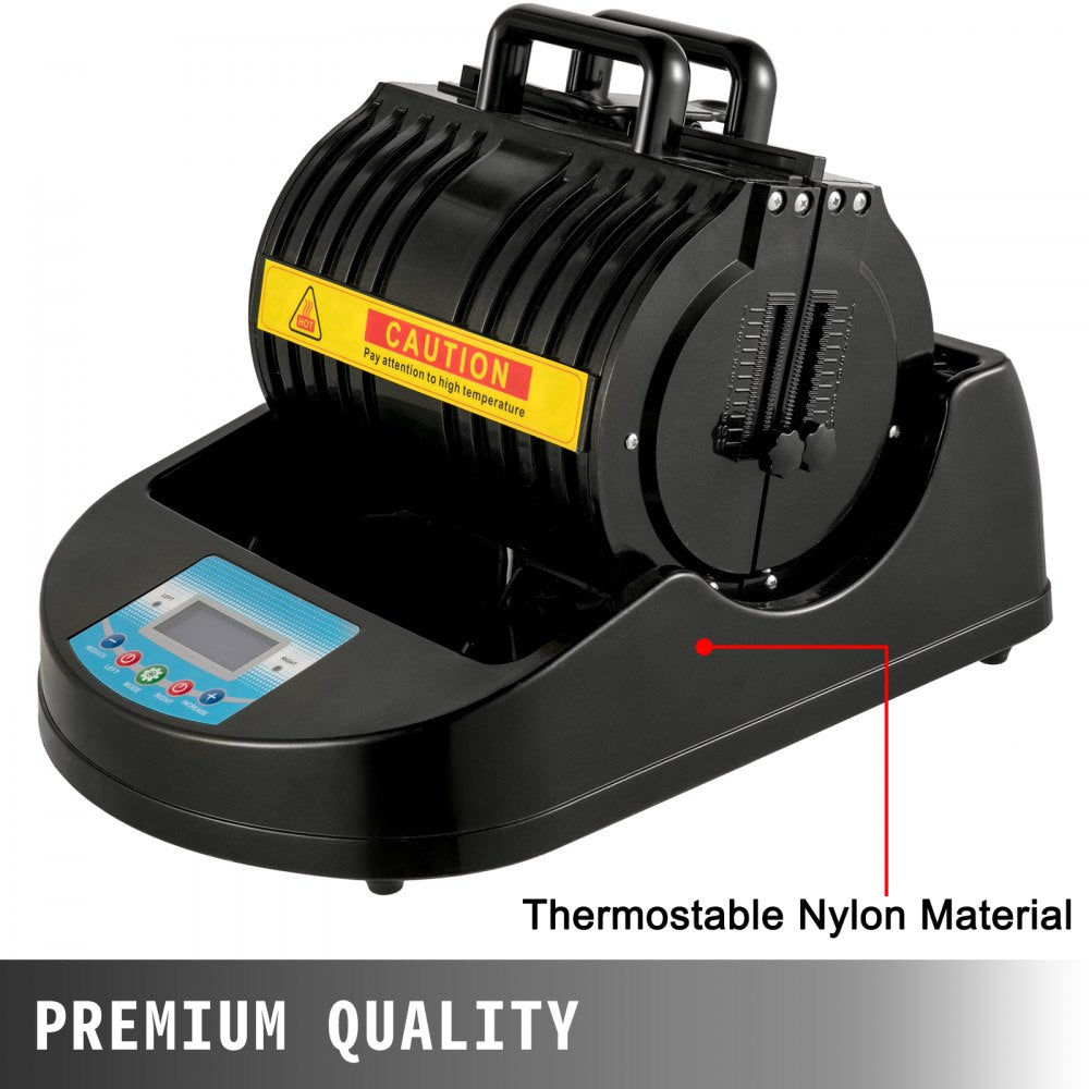 VEVOR Mug Press 1300W Mug Heat Press 110V Black Mug Cup Bottle Heat Press Machine Mug Sublimation Heat Press for Transferring Pictures on 11oz  Mugs, Glasses and Cups with Digital Control Display