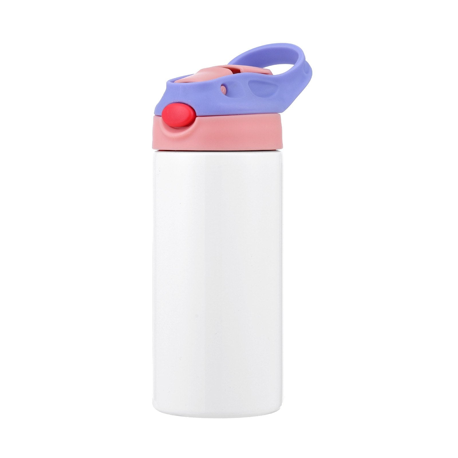 12 oz Kids Sublimation Water Bottles, 12 Pack Set - Food-Grade Stainless Steel Tumblers with Lids and Straws for DIY Customization