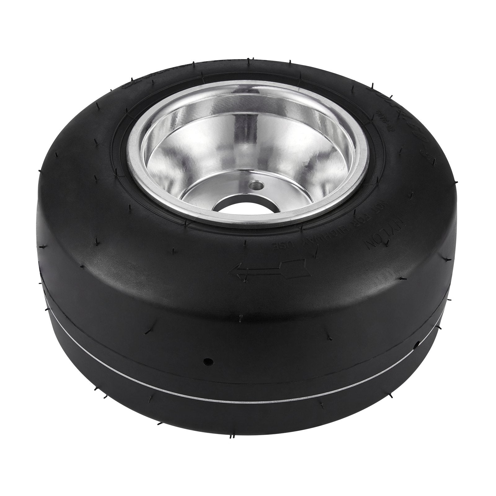 High-Performance 10x4.5-5" Go Kart Front Wheels Set with Aluminum Alloy Rims, Rubber Tires, 3-Bolt Hub Fit & Universal Compatibility