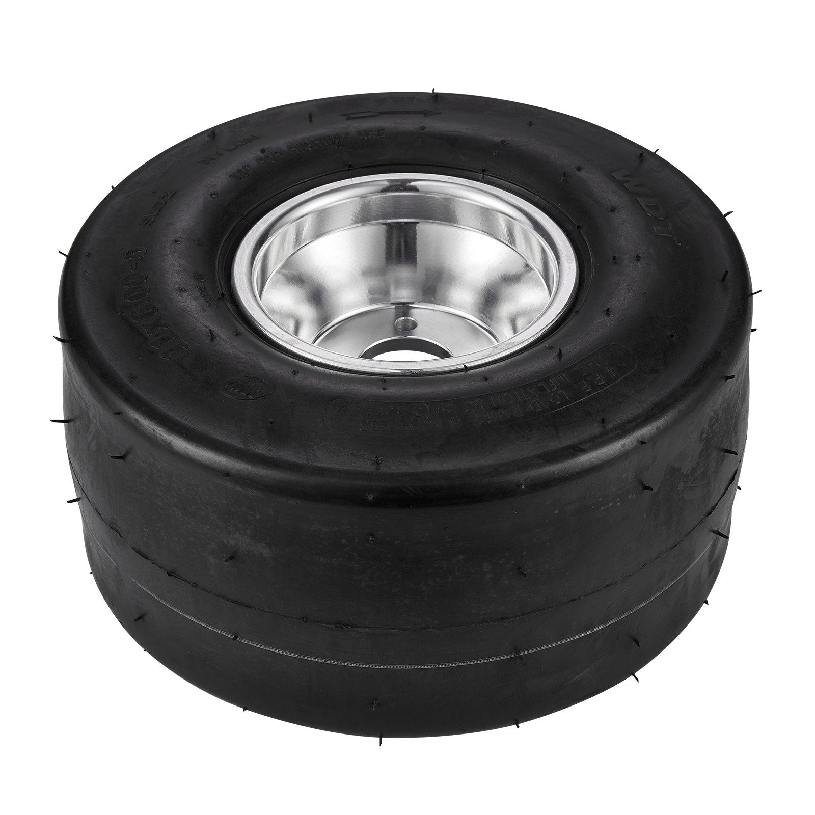 11x6-5" Rear Go Kart Wheels & Tires Set, 2-Pack, Aluminum Alloy Rims, 3-Bolt Fit, Pneumatic Rubber, 50 PSI, 185 lb Load Capacity