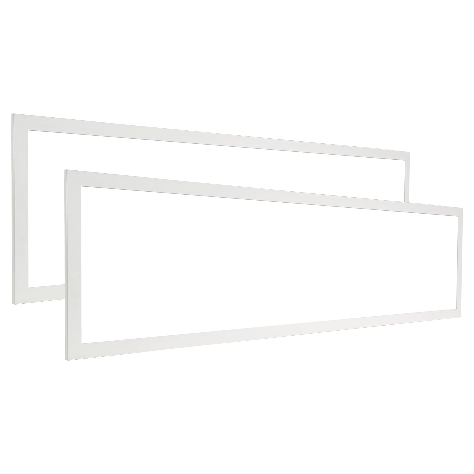 2-Pack 1x4 FT Ultra-Thin LED Flat Panel Light, 6600LM 55W, Adjustable 3500K-5000K, Flicker-Free for Home, Office, Classroom