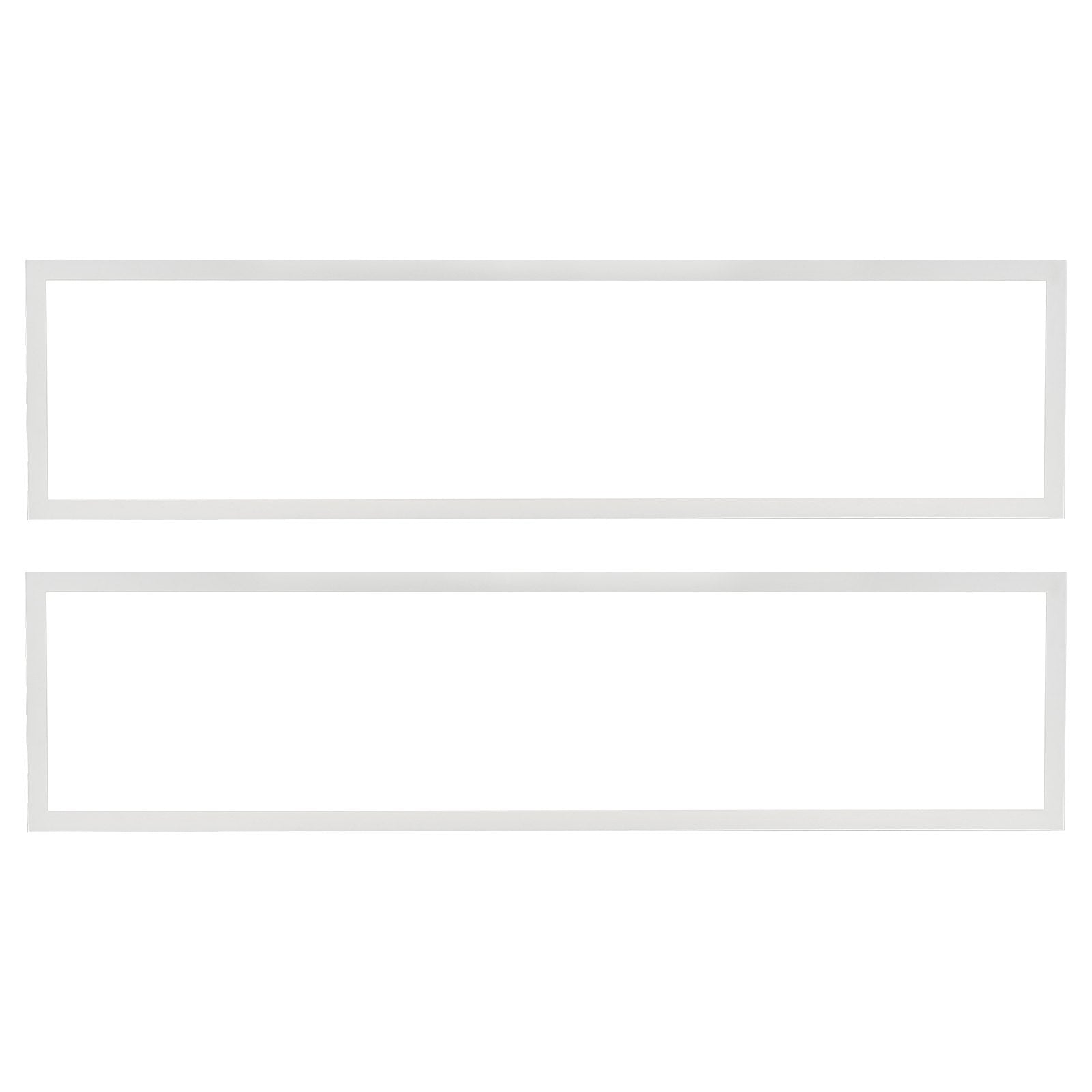2-Pack 1x4 FT Ultra-Thin LED Flat Panel Light, 6600LM 55W, Adjustable 3500K-5000K, Flicker-Free for Home, Office, Classroom