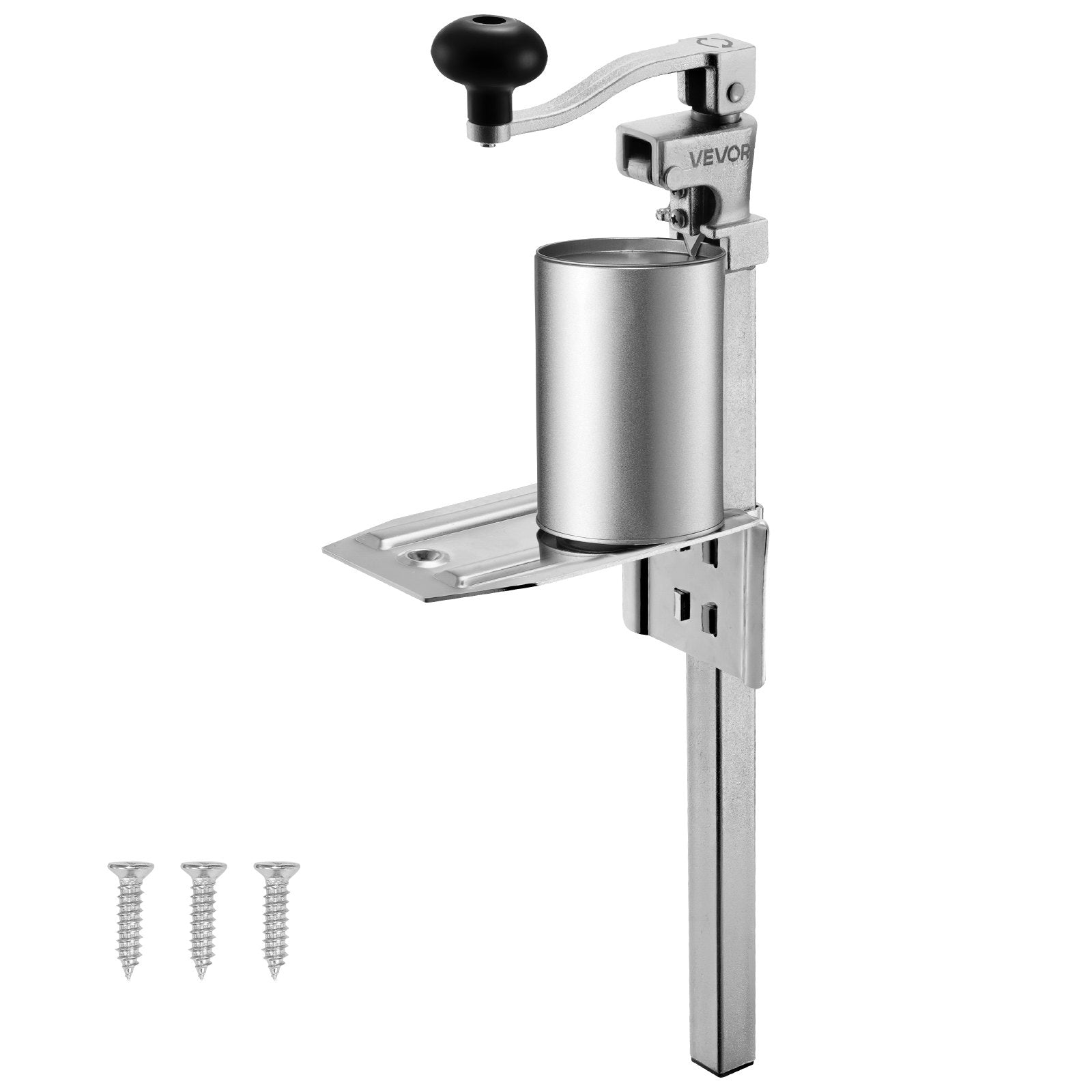 Heavy-Duty Adjustable Commercial Can Opener for Large Cans, 11.8" Max Height, Ideal for Restaurants, Hotels, Food Stores, Easy to Install & Clean