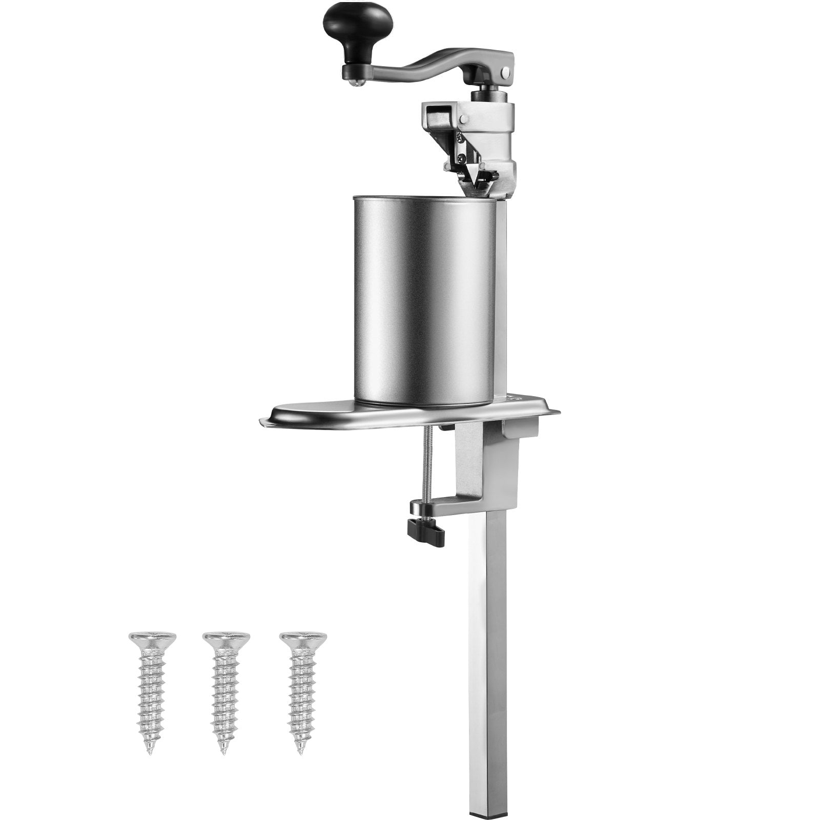 Heavy-Duty Commercial Can Opener for Restaurants & Hotels - Manual Tabletop, Adjustable Height, Stainless Steel, Easy Installation & Operation, Fits Cans Up to 11.8 Inches