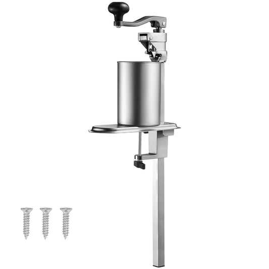 Heavy-Duty Commercial Can Opener - Adjustable Tabletop Manual Opener for Cans Up to 15.75", Stainless Steel, Ideal for Restaurants & Hotels