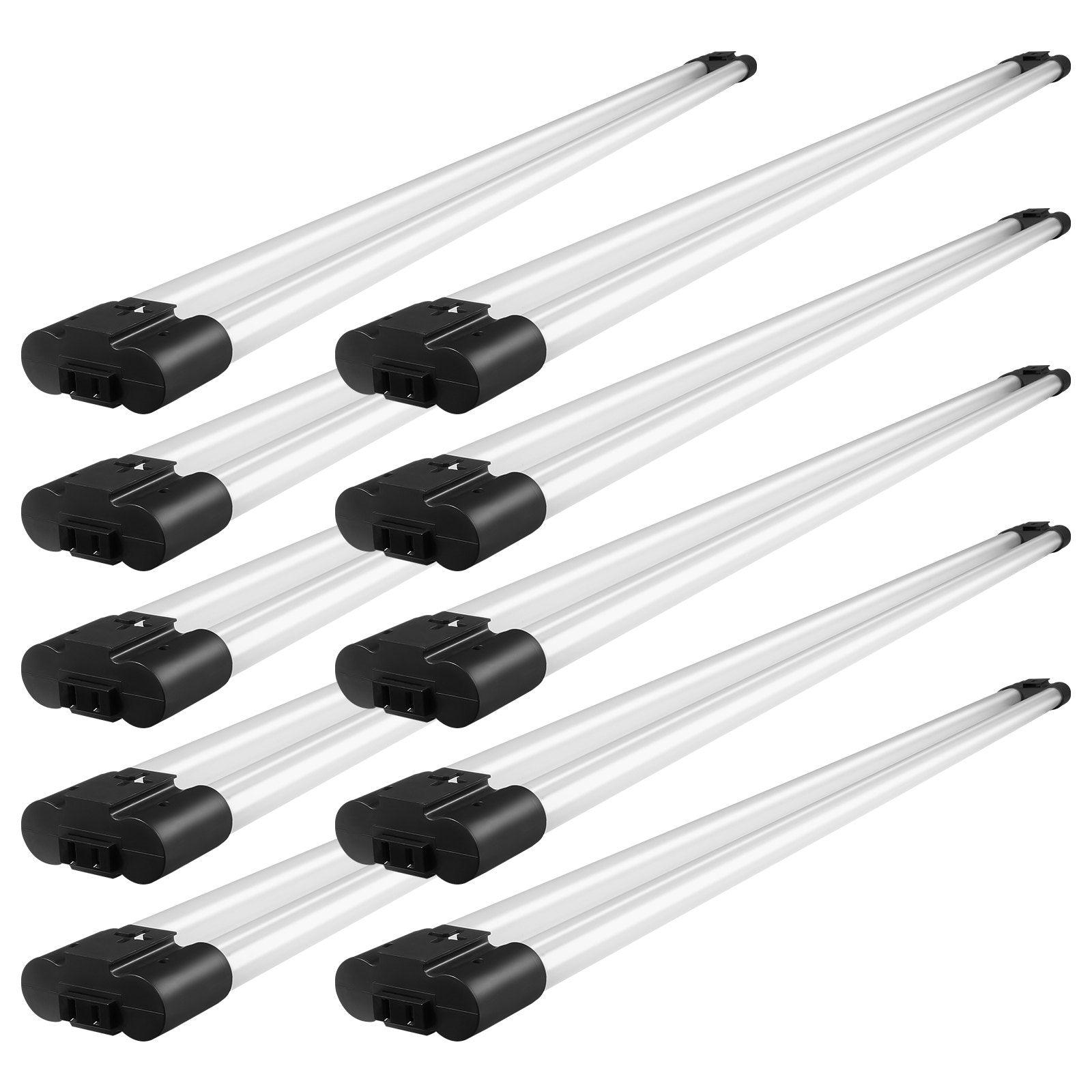 10 Pack 4FT LED Shop Lights, 40W, 4500LM, Linkable Ceiling Fixtures with ON/OFF Switch for Garage, Workshop, Office, Easy Install, High Brightness