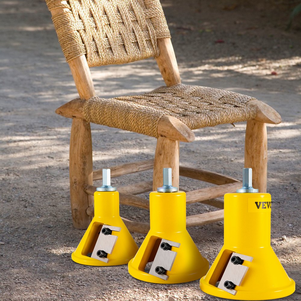 Versatile Log Furniture Tenon Cutter Kit with Multiple Sizes and Dual Blades for Home and Commercial Use