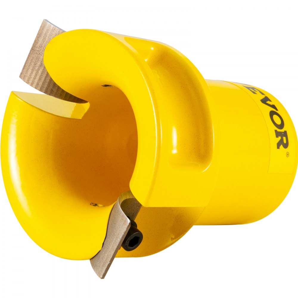 VEVOR Tenon Cutter, 1\"/25.4mm & 2\"/50.8mm Diameter, with Dual Curved Blades & Button Screws Home Master Kit, Premium Aluminum & Steel Log Furniture Cutter, Commercial Beginner’s Tool for Home DIY