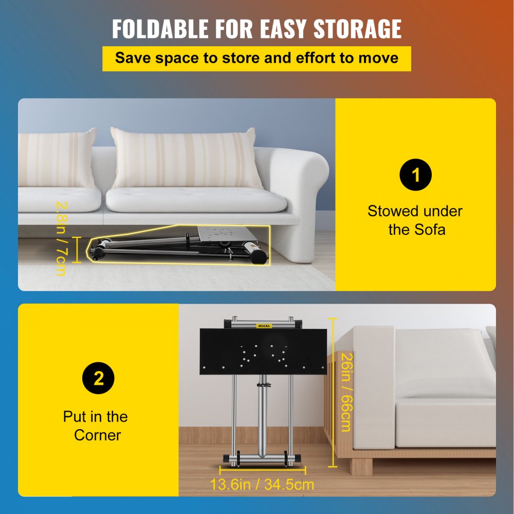 VEVOR G29 G920 Racing Steering Wheel Stand,fit for Logitech G27/G25/G29, Thrustmaster T80 T150 TX F430 Gaming Wheel Stand, Wheel Pedals NOT Included