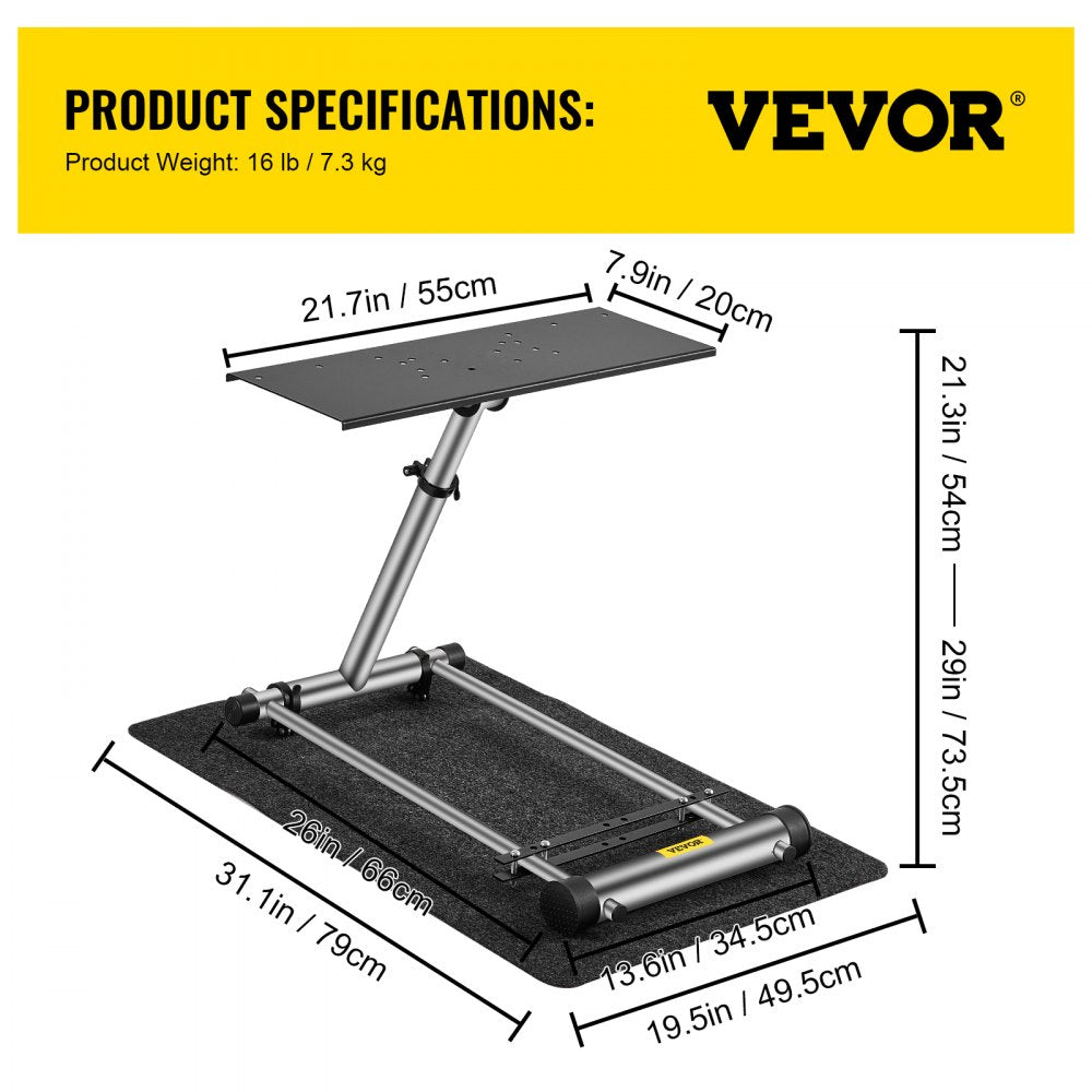 VEVOR G29 G920 Racing Steering Wheel Stand,fit for Logitech G27/G25/G29, Thrustmaster T80 T150 TX F430 Gaming Wheel Stand, Wheel Pedals NOT Included