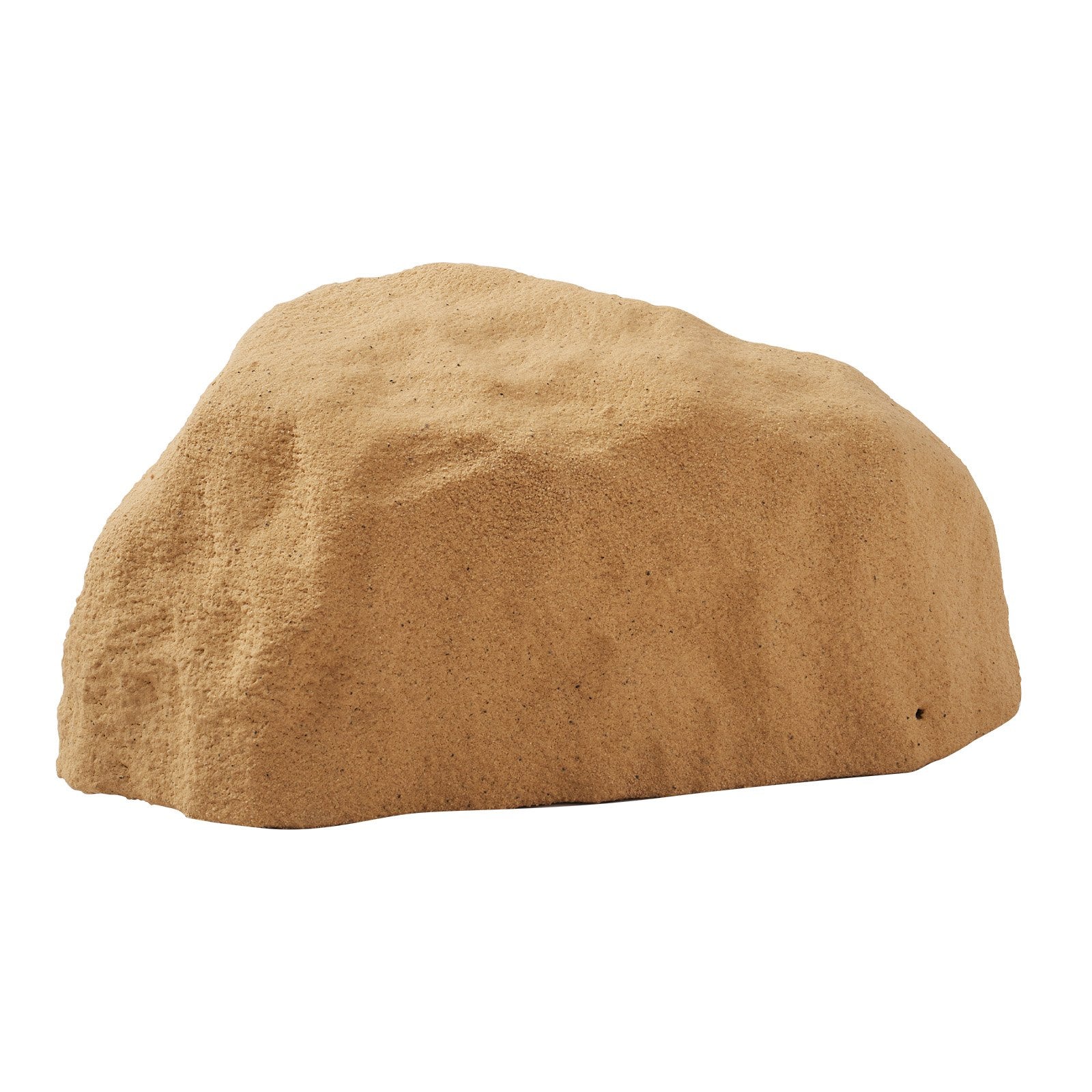Faux Rock Cover for Outdoor Landscaping - Lightweight, Weather-Resistant Artificial Boulder with Realistic Texture, Small Sand Yellow Pump Cover