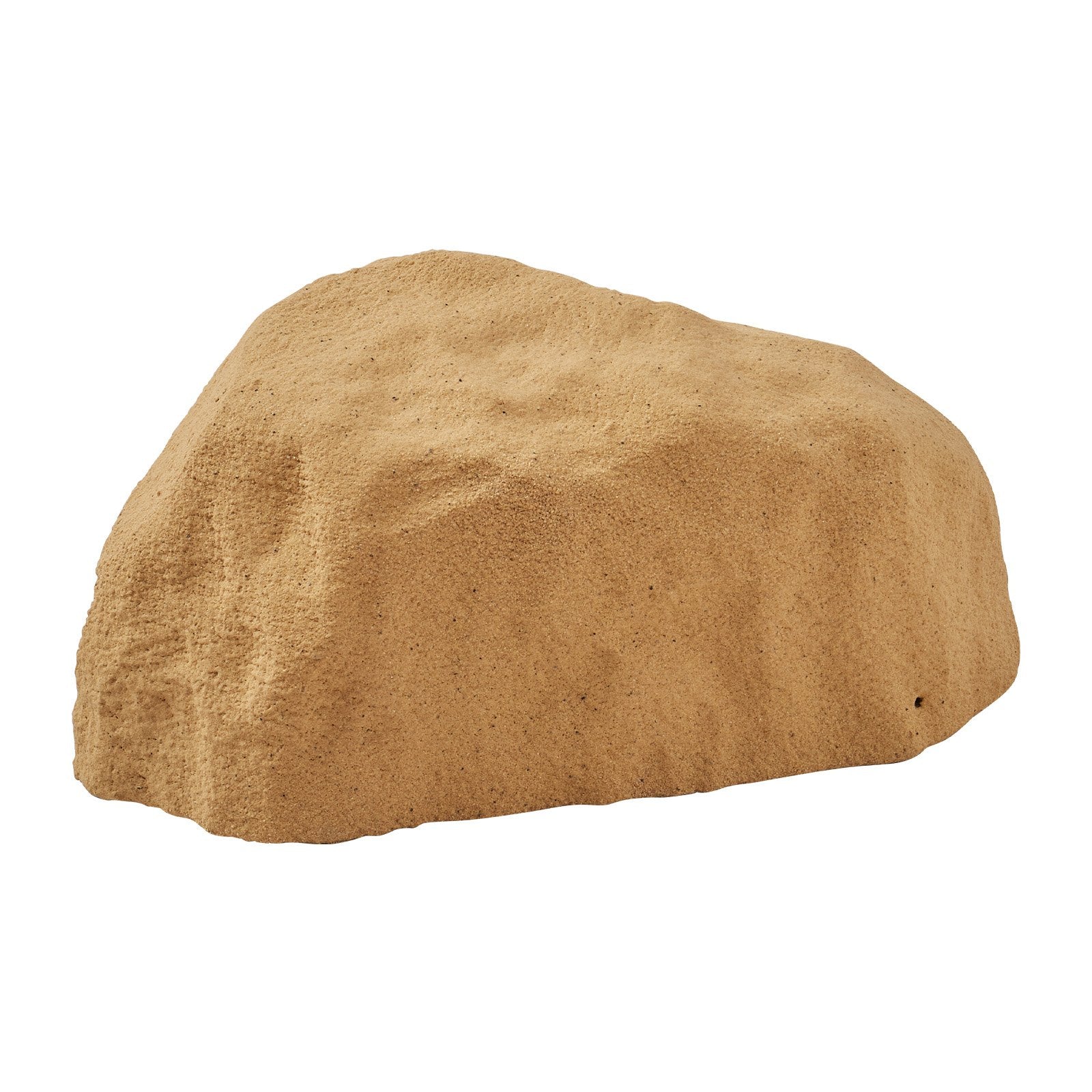 Faux Rock Cover for Outdoor Landscaping - Lightweight, Weather-Resistant Artificial Boulder with Realistic Texture, Small Sand Yellow Pump Cover