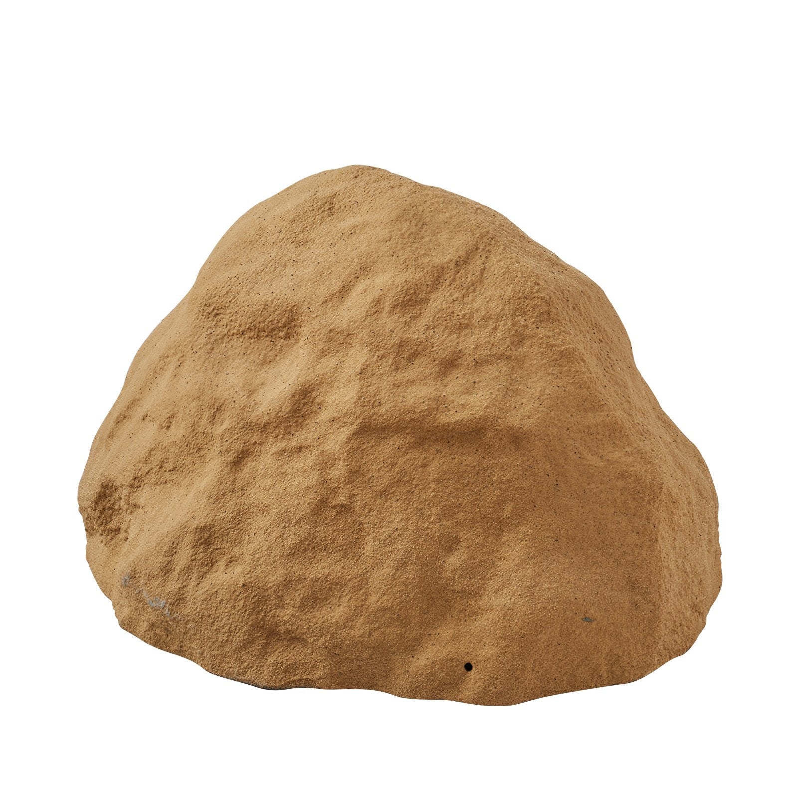 Medium Size Sandy Brown Faux Rock Cover - Realistic Texture, Weather-Resistant, Lightweight Artificial Boulder for Garden & Yard Landscaping Décor