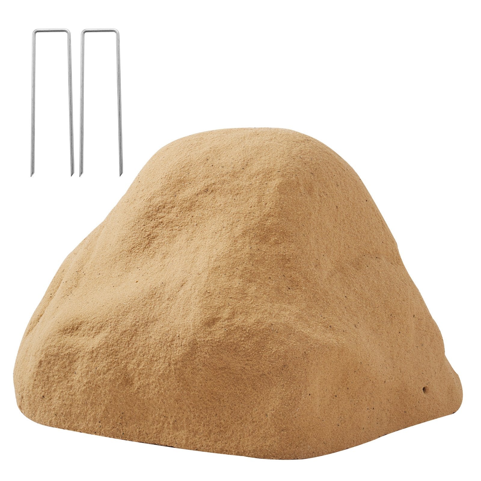 Small Faux Rock Cover for Outdoors - Realistic Polyresin Boulder, Lightweight, Weather-Resistant, Perfect for Garden Landscaping & Well Pump Concealment