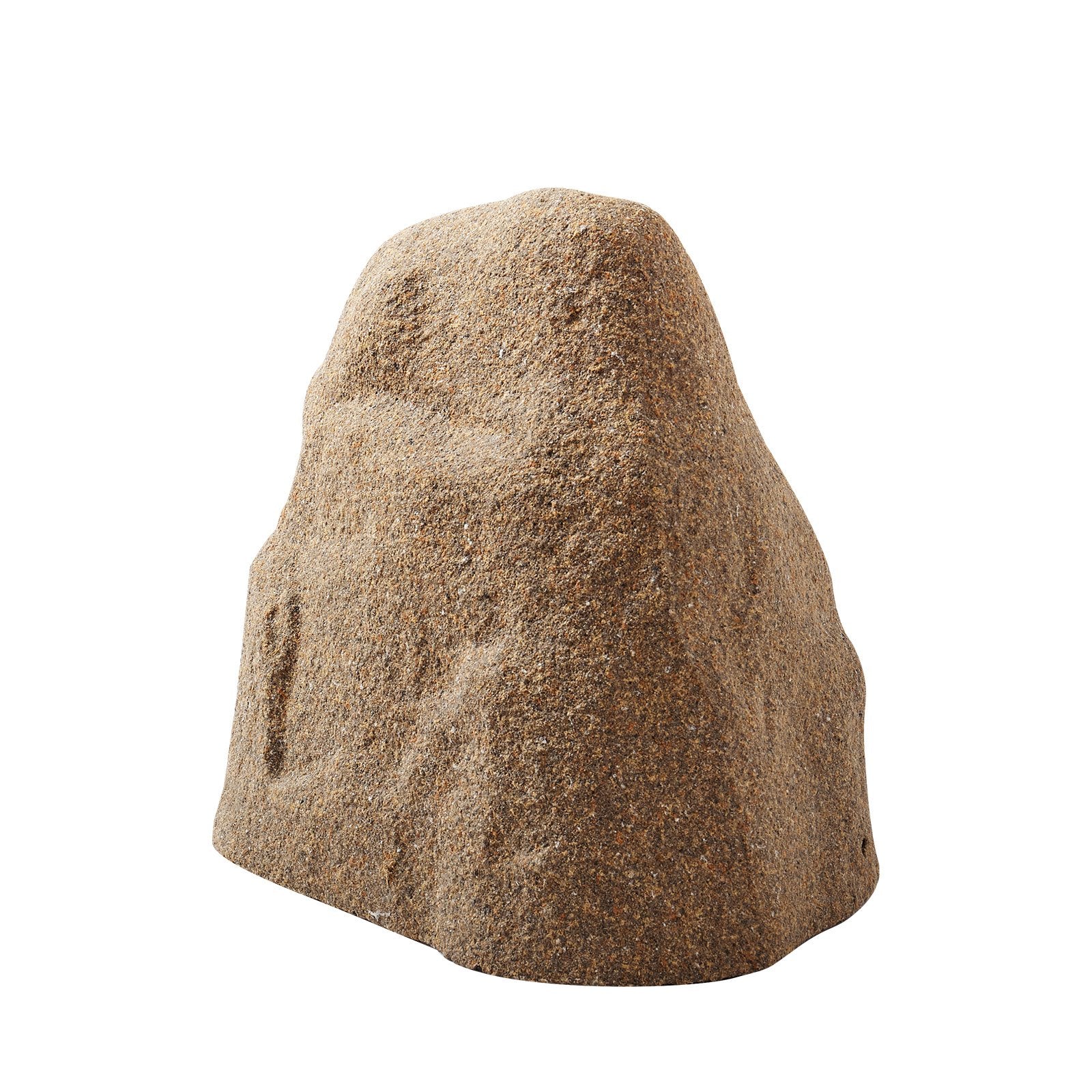 Sandy Brown Small Faux Rock Cover - Realistic Texture, Lightweight & Weather-Resistant for Garden Landscaping & Yard Decor, HDPE Artificial Boulder