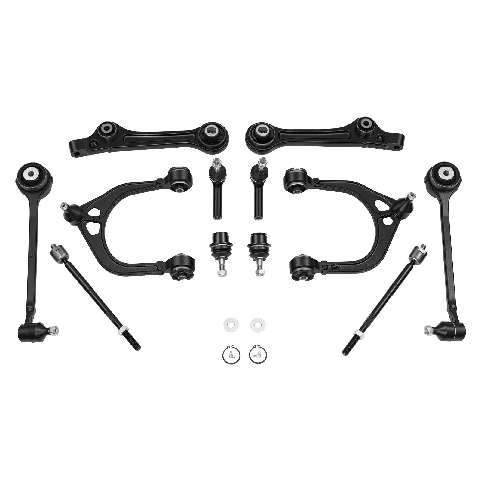 OEM Suspension Control Arms Kit for Chrysler 300, Dodge Challenger, Charger (2011-2017 RWD) - 14PCS High-Strength Forged Steel Components