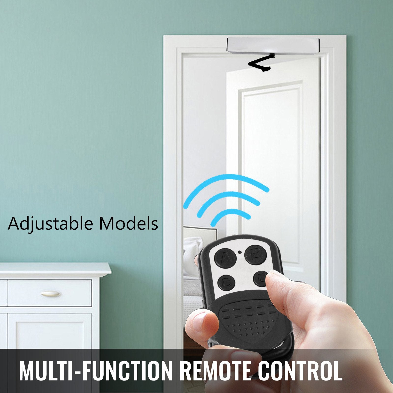 Automatic Handicap Door Opener with Access Controller - 120° Opening, Durable Sensor, Remote & Keypad, Easy Install, Wide Compatibility